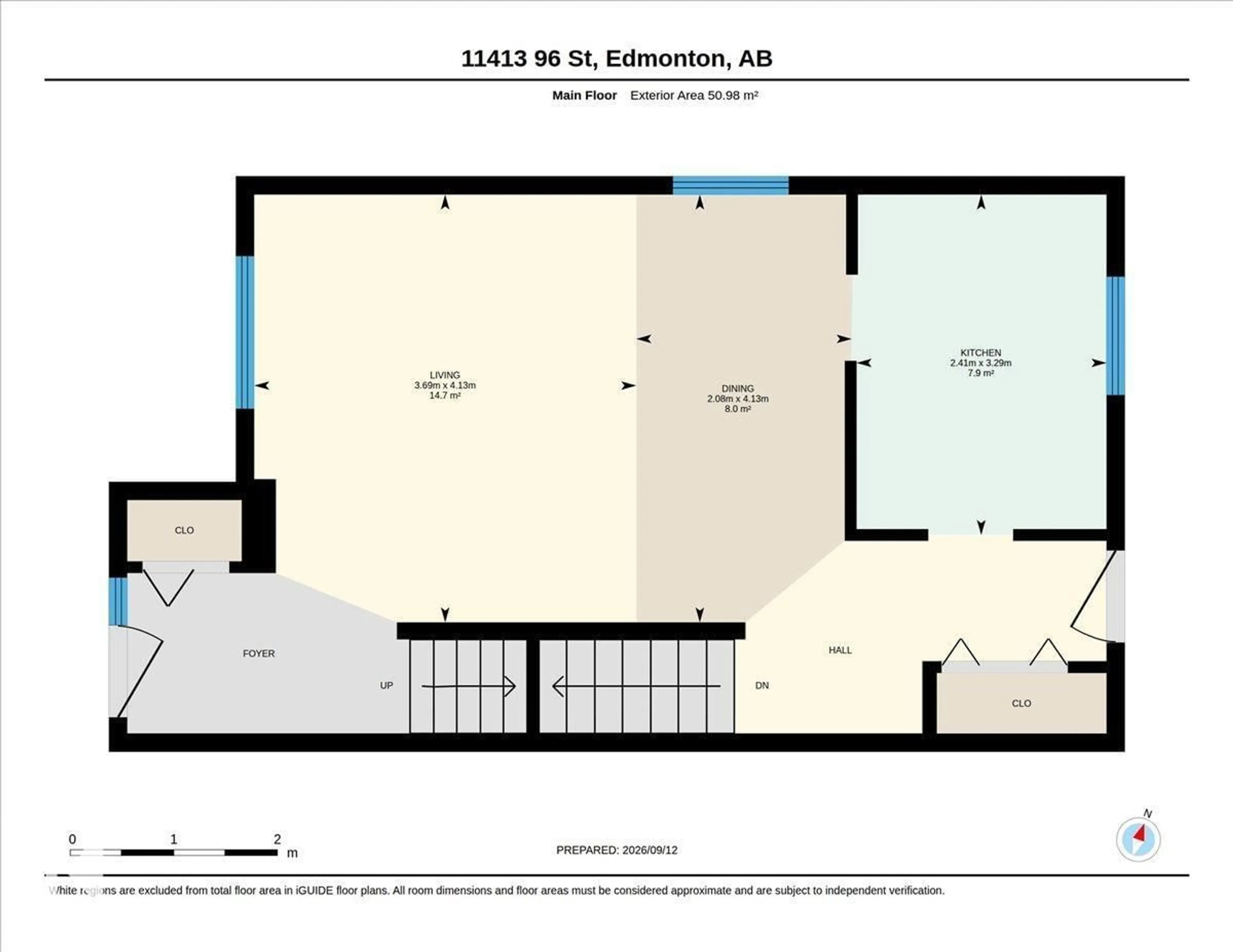 Floor plan for 11413 96 ST, Edmonton Alberta T5G1T5