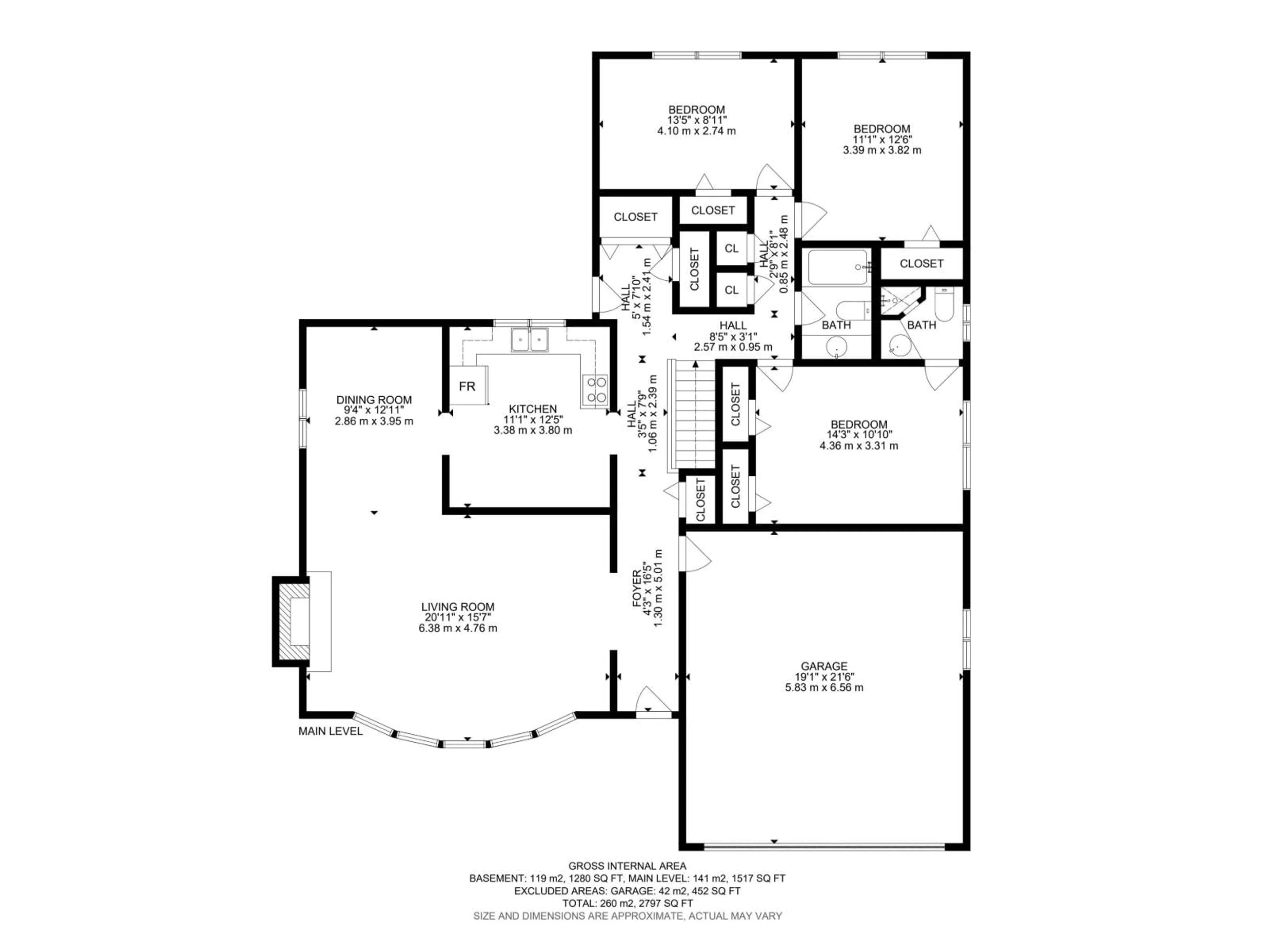 Floor plan for 9 BROOKWOOD PL, Spruce Grove Alberta T7X1H4