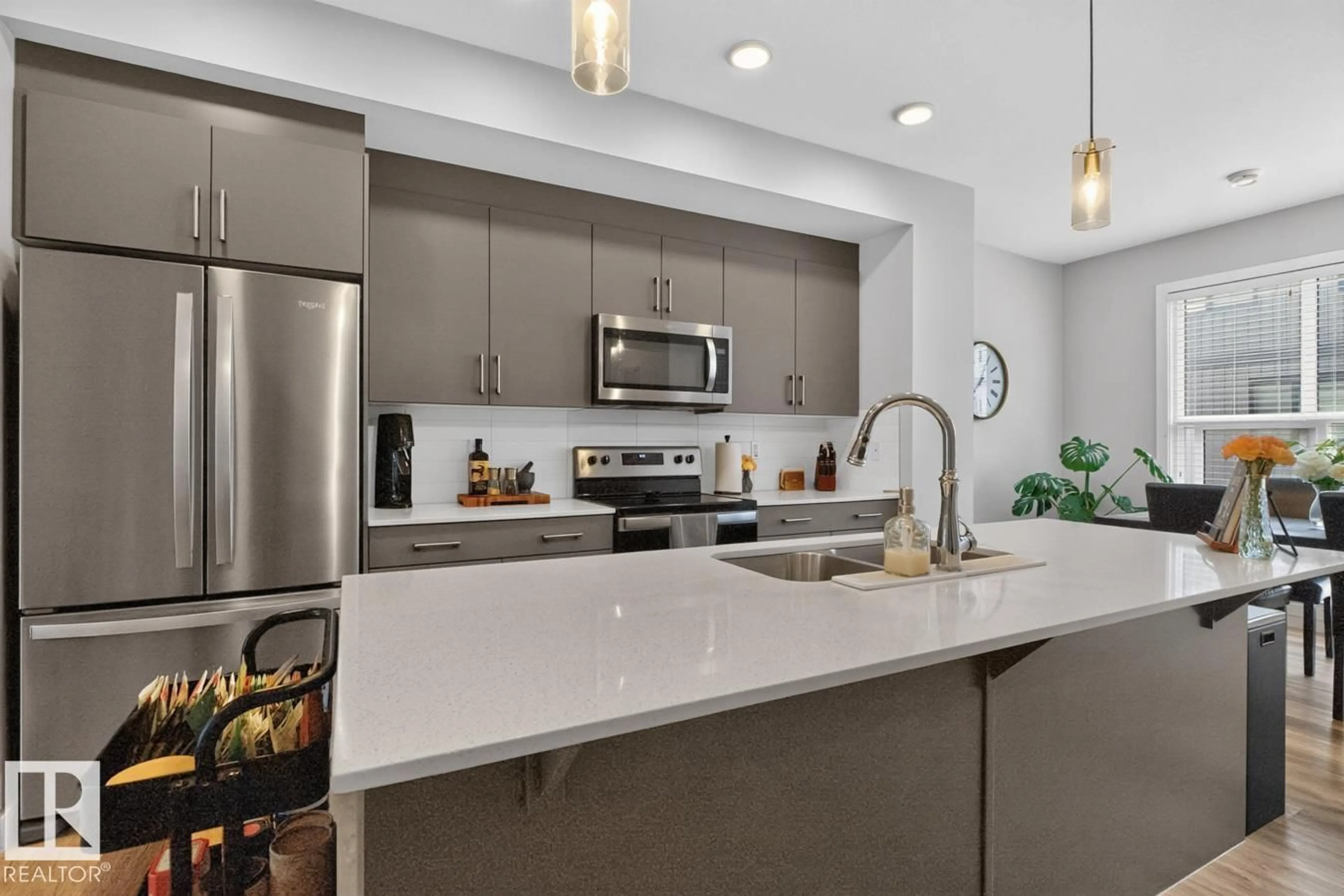 Open concept kitchen, unknown for 105 - 50 EBONY BV, Sherwood Park Alberta T8H2X4