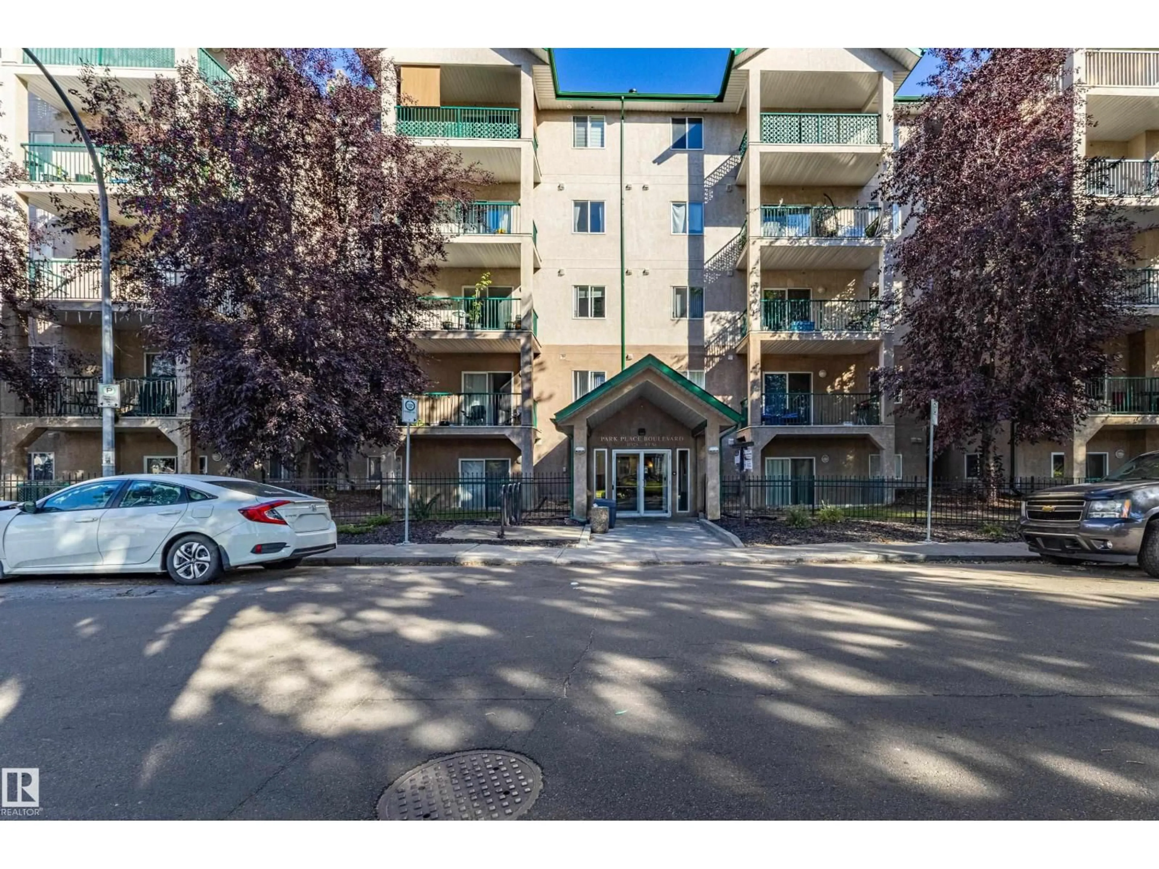 A pic from outside/outdoor area/front of a property/back of a property/a pic from drone, street for 316 - 11325 83 ST, Edmonton Alberta T5B4E5