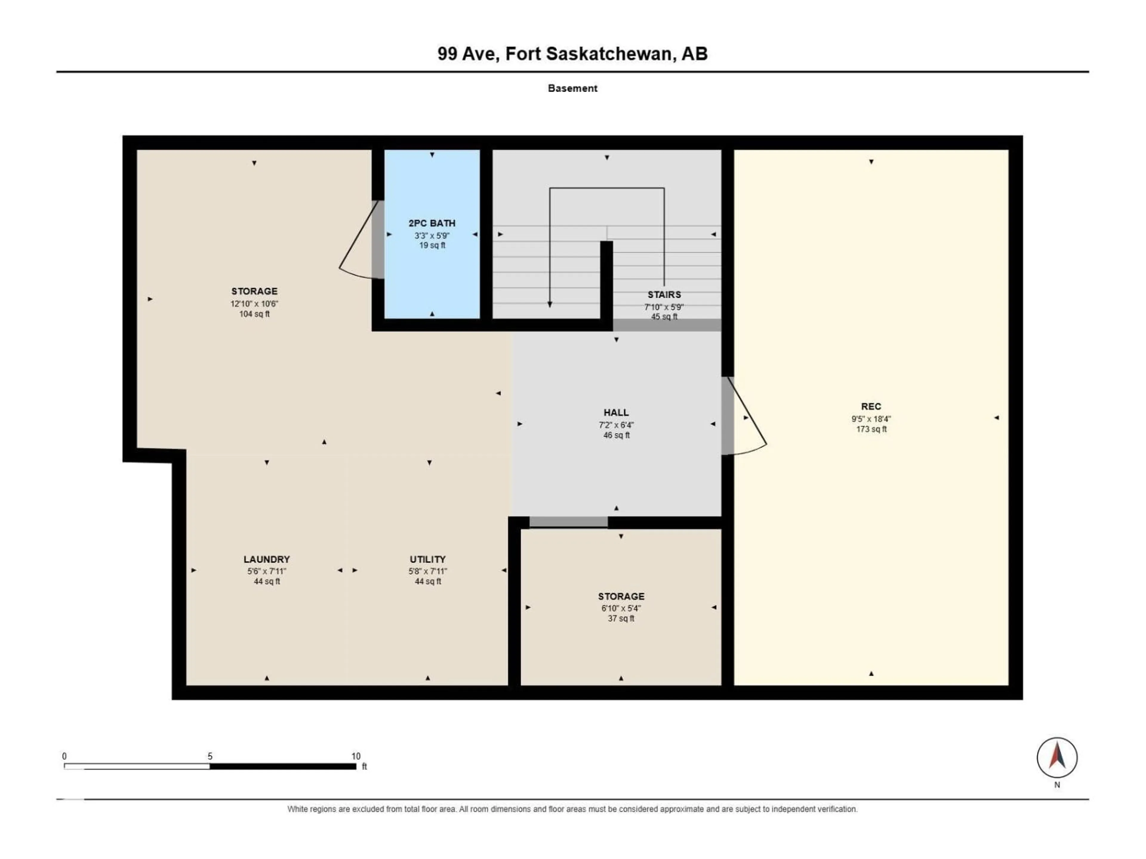 Floor plan for 7 - 8930 99 AV, Fort Saskatchewan Alberta T8L3L1