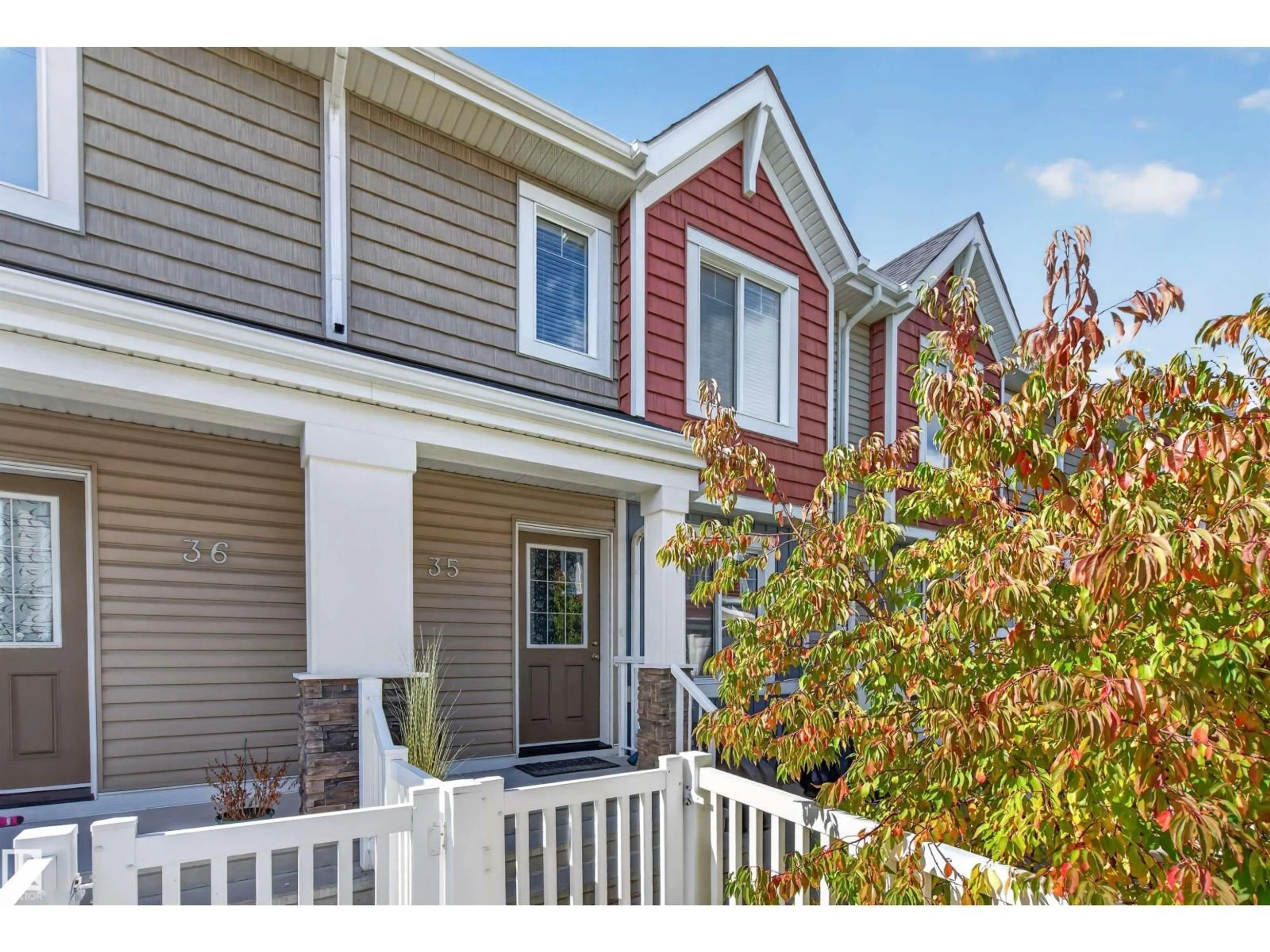 Home with vinyl exterior material, street for #35 - 1508 105 ST NW, Edmonton Alberta T6J5R8