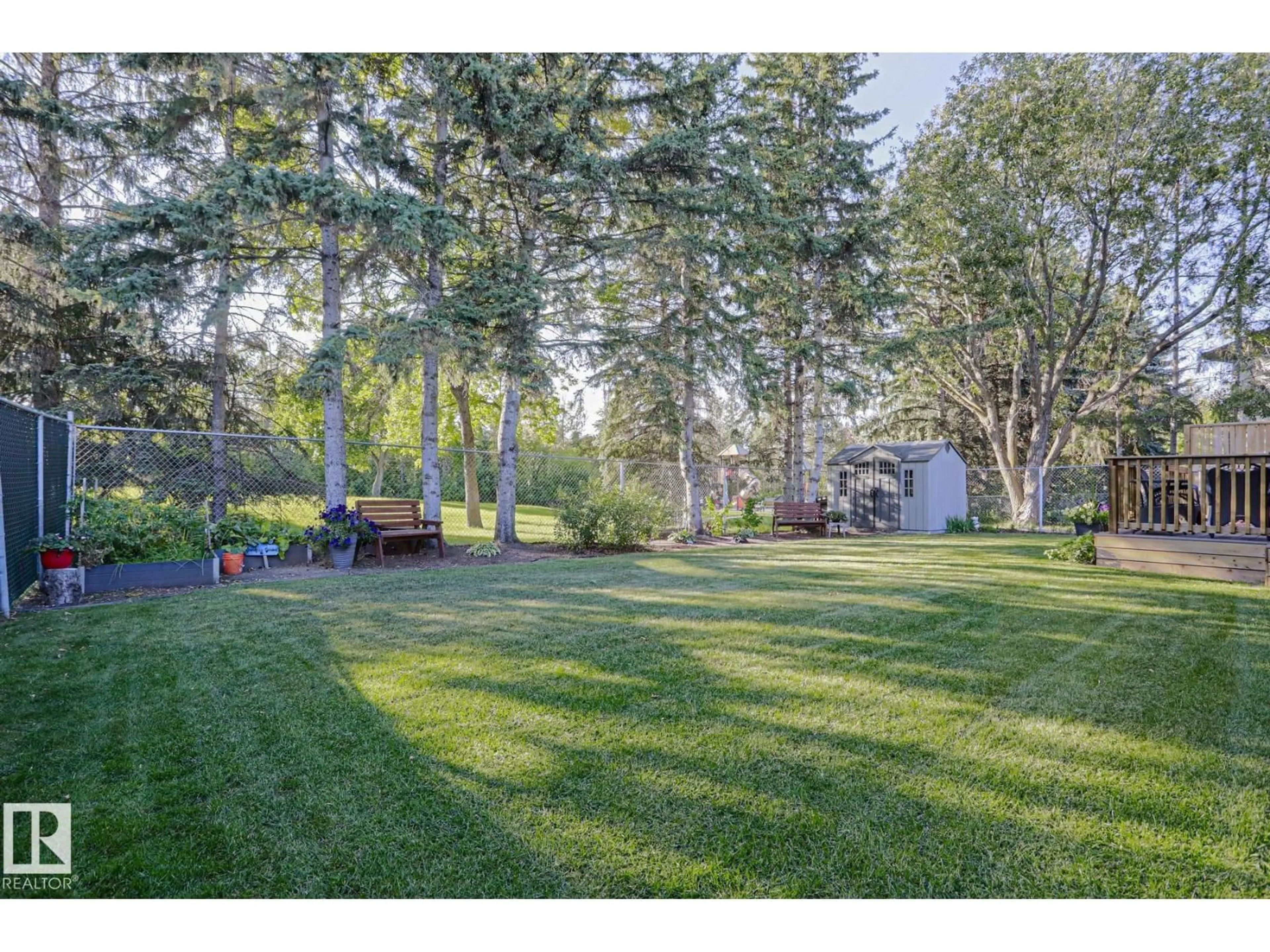 A pic from outside/outdoor area/front of a property/back of a property/a pic from drone, forest/trees view for 96 MARLBORO DR, Spruce Grove Alberta T7X2T2