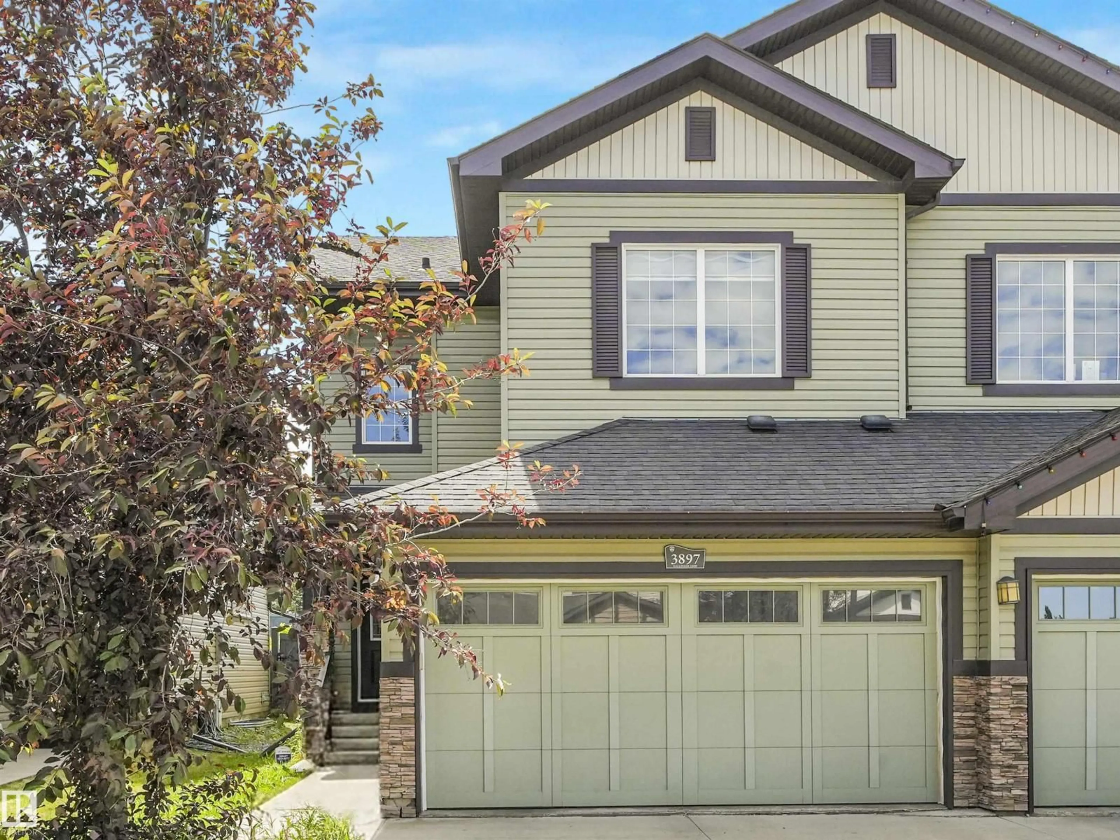 Home with vinyl exterior material, street for 3897 GALLINGER LO, Edmonton Alberta T5T4G6