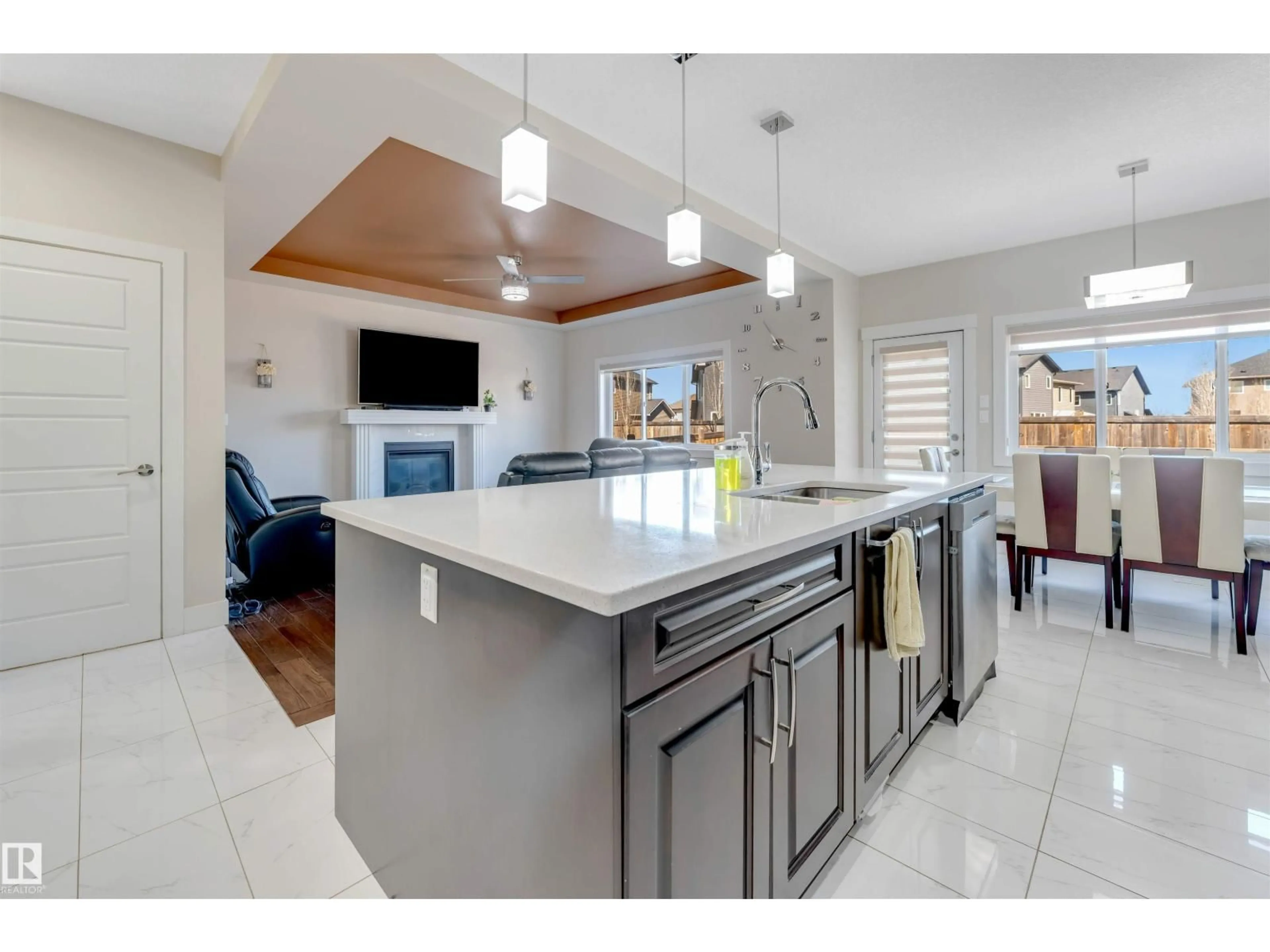 Open concept kitchen, ceramic/tile floor for 1943 ADAMSON TC, Edmonton Alberta T6W1A8