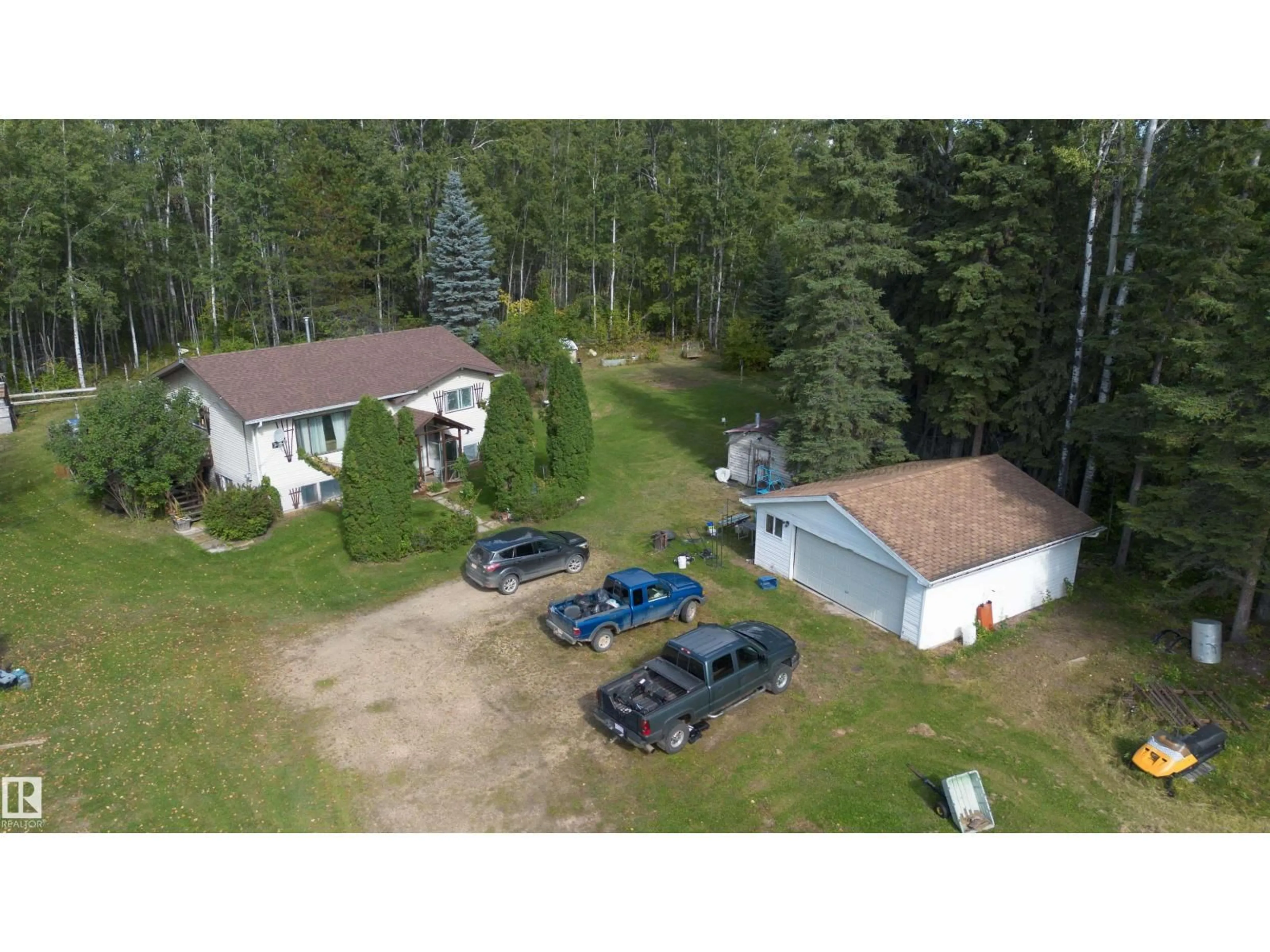 A pic from outside/outdoor area/front of a property/back of a property/a pic from drone, unknown for 14060 TOWNSHIP ROAD 650, Rural Lesser Slave River M.D. Alberta T0G0Y0