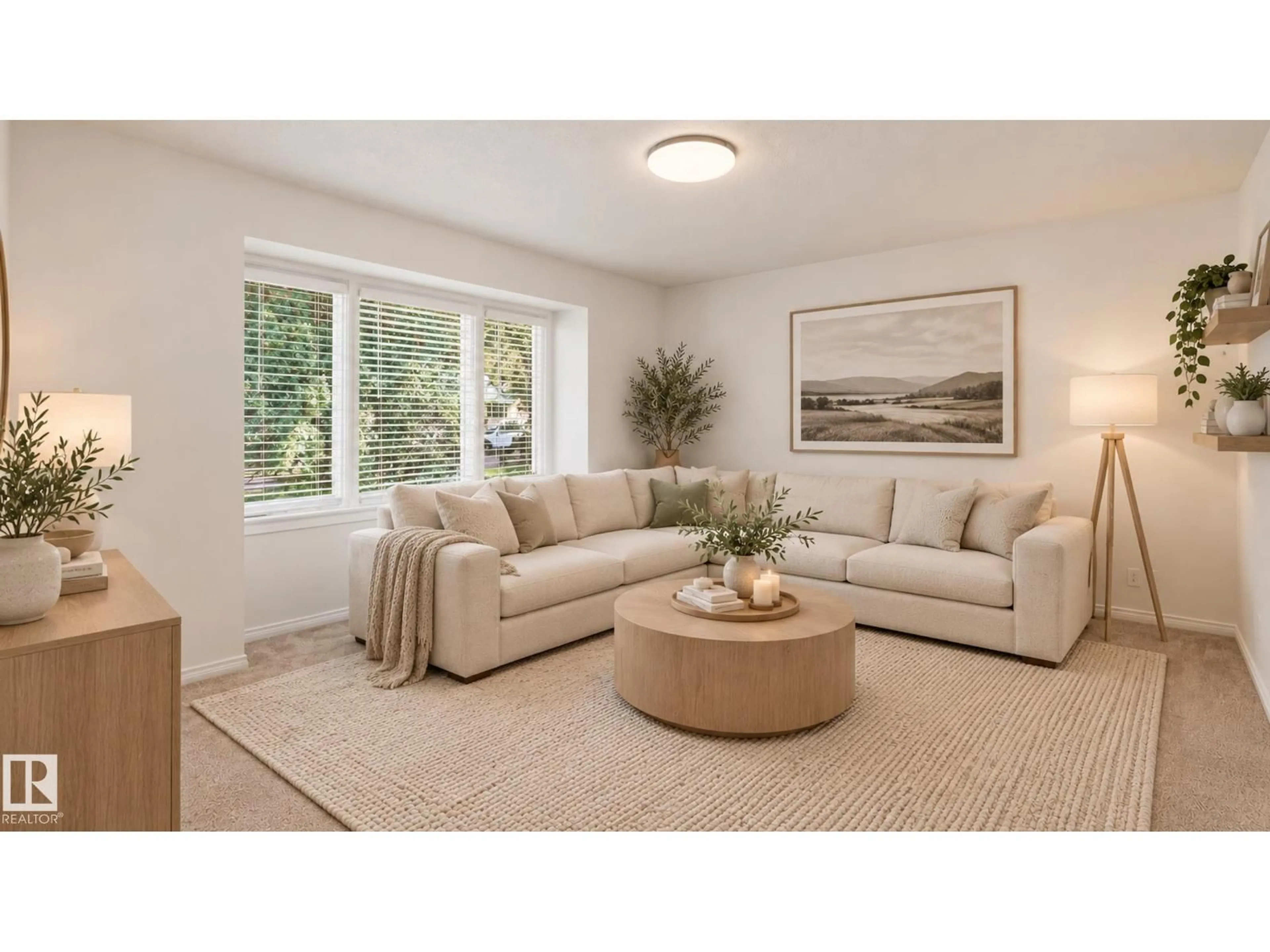 Living room with furniture, unknown for 11836 62 ST, Edmonton Alberta T5W4C4