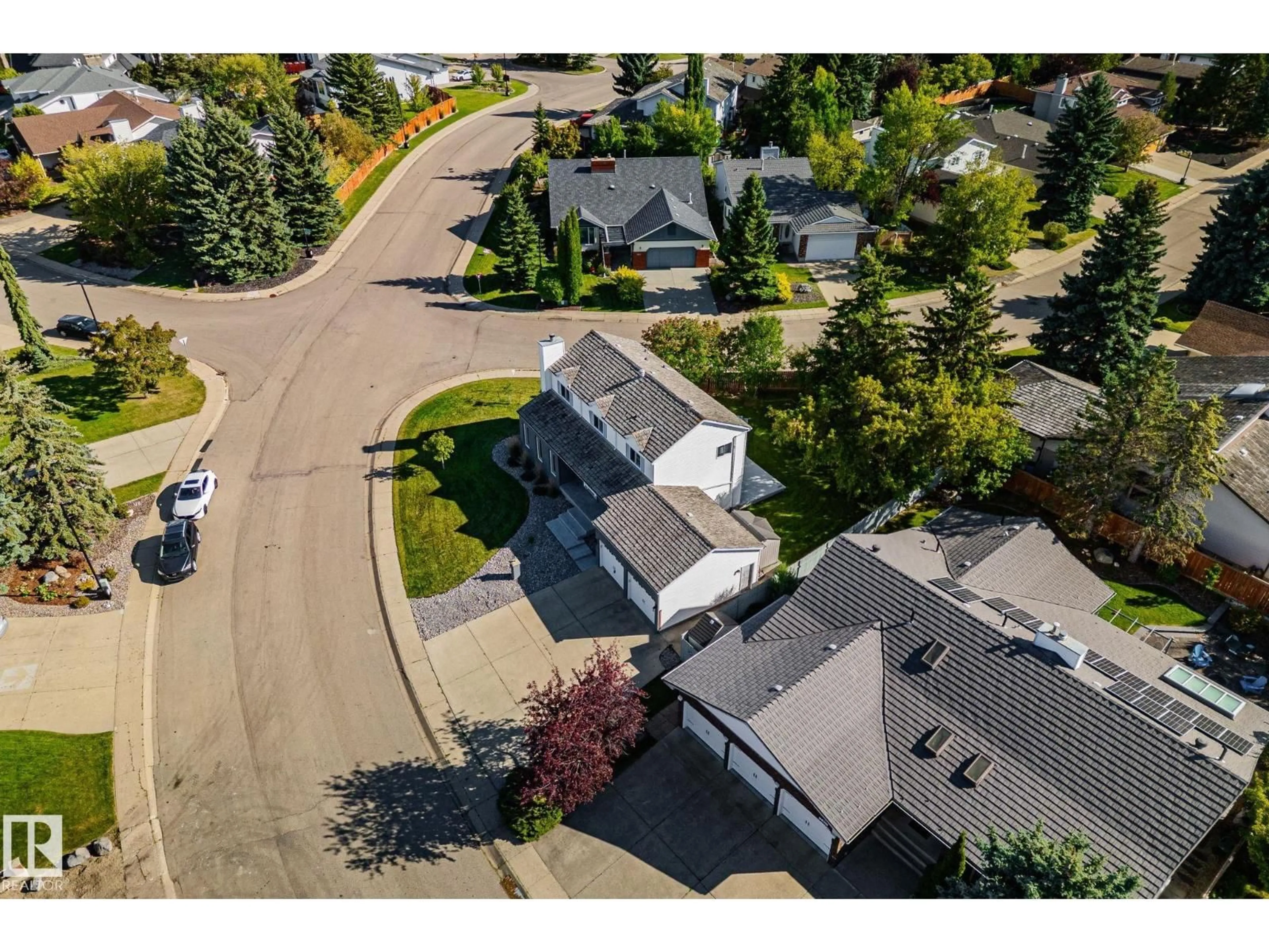 A pic from outside/outdoor area/front of a property/back of a property/a pic from drone, street for 12403 29A AV, Edmonton Alberta T6J6C7