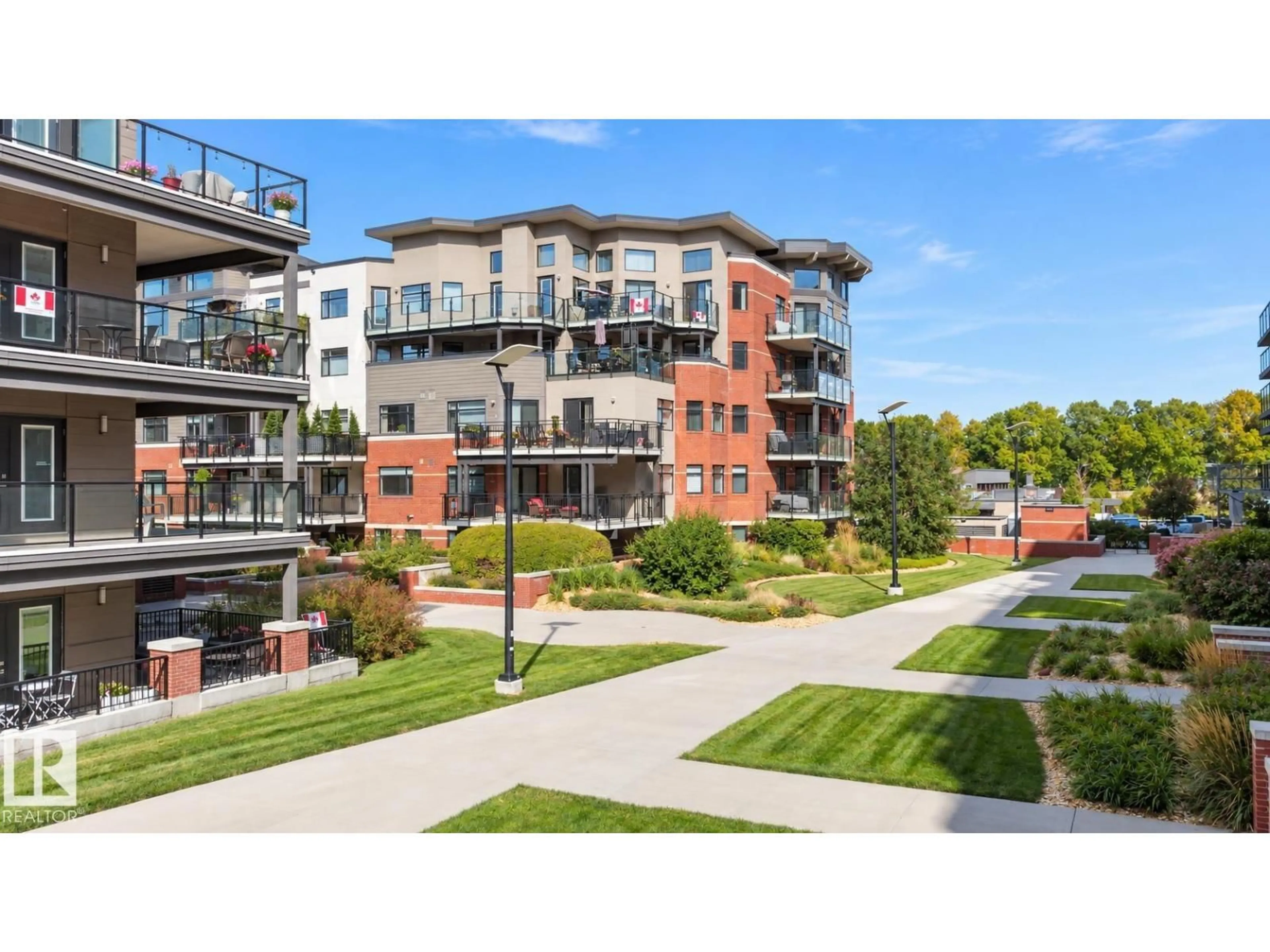 A pic from outside/outdoor area/front of a property/back of a property/a pic from drone, street for #502 - 121 FESTIVAL WY, Sherwood Park Alberta T8A3B4
