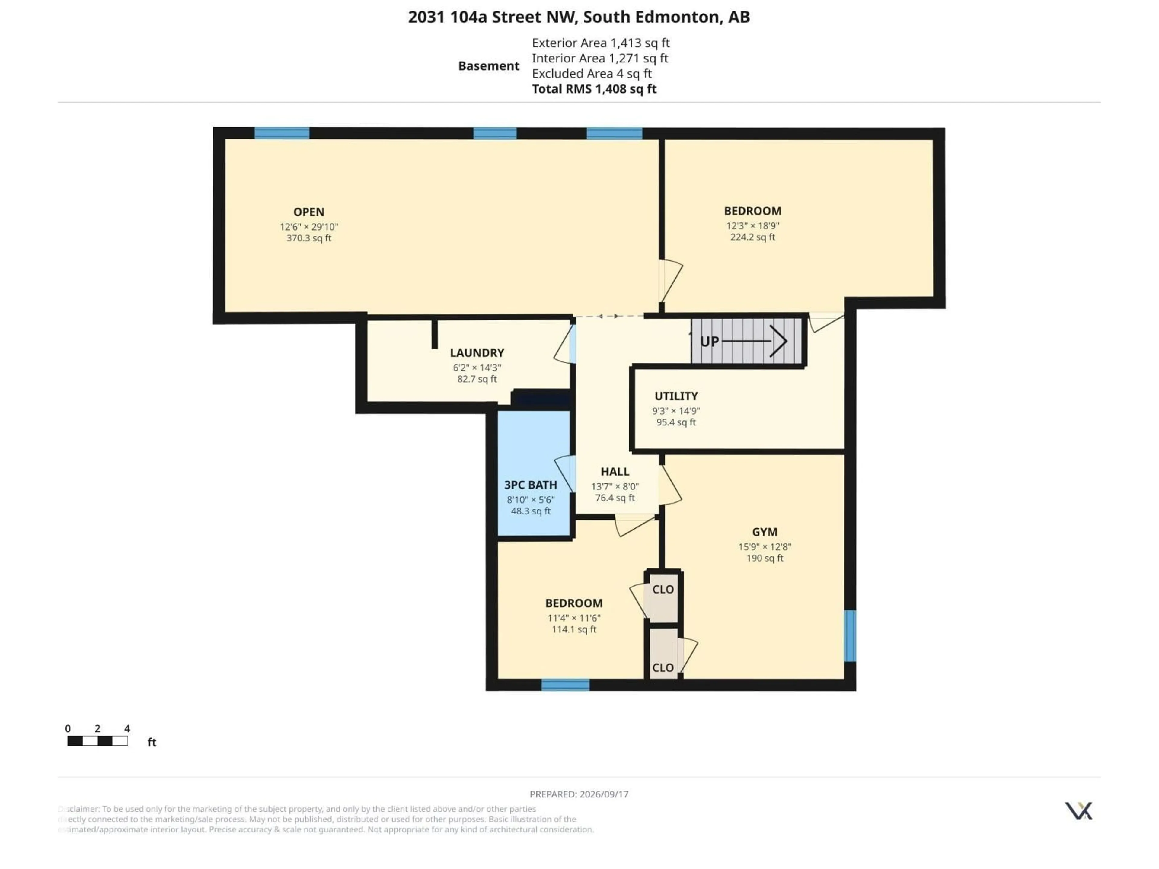 Floor plan for NW - 2031 104A ST, Edmonton Alberta T6J5A6