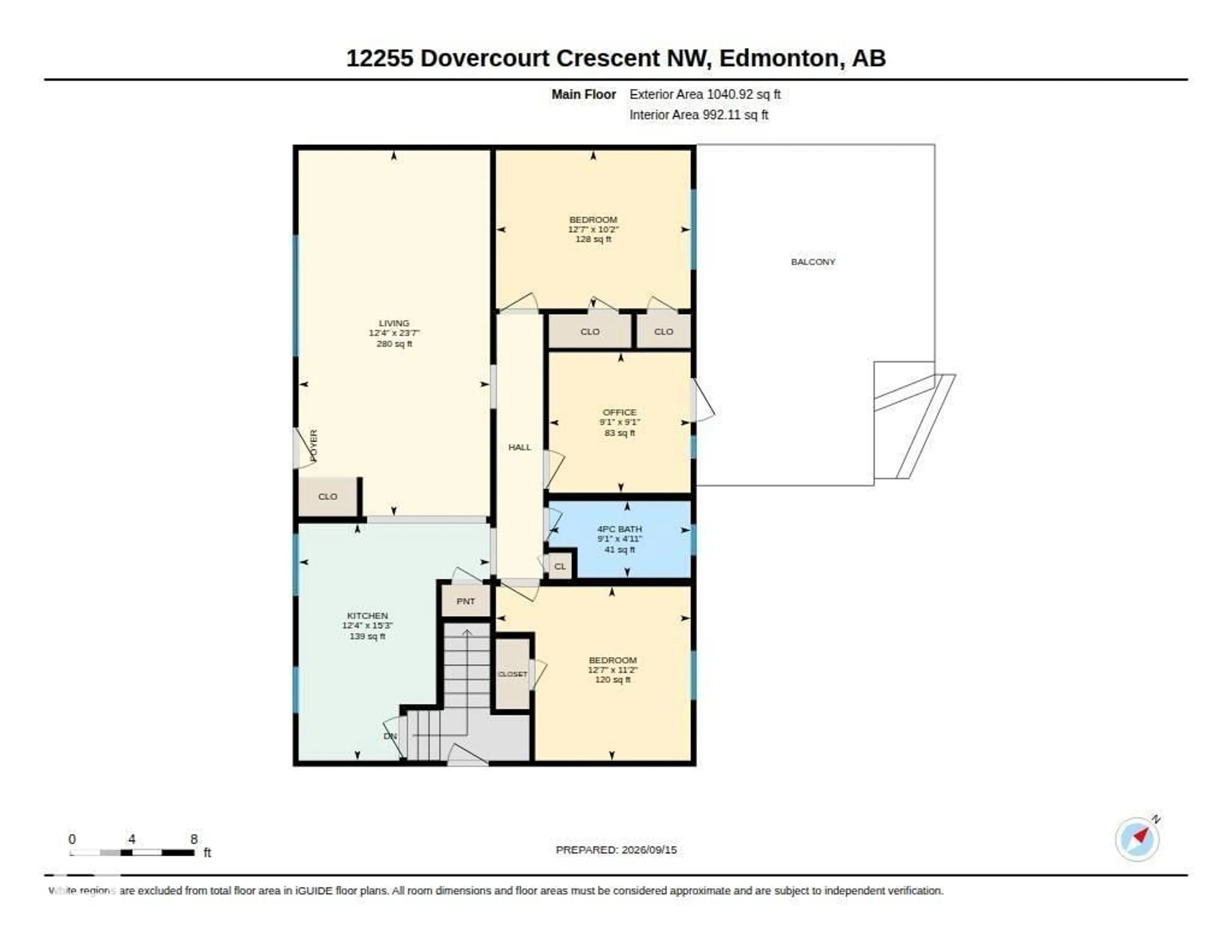 Floor plan for 12255 DOVERCOURT CR, Edmonton Alberta T5L4E4