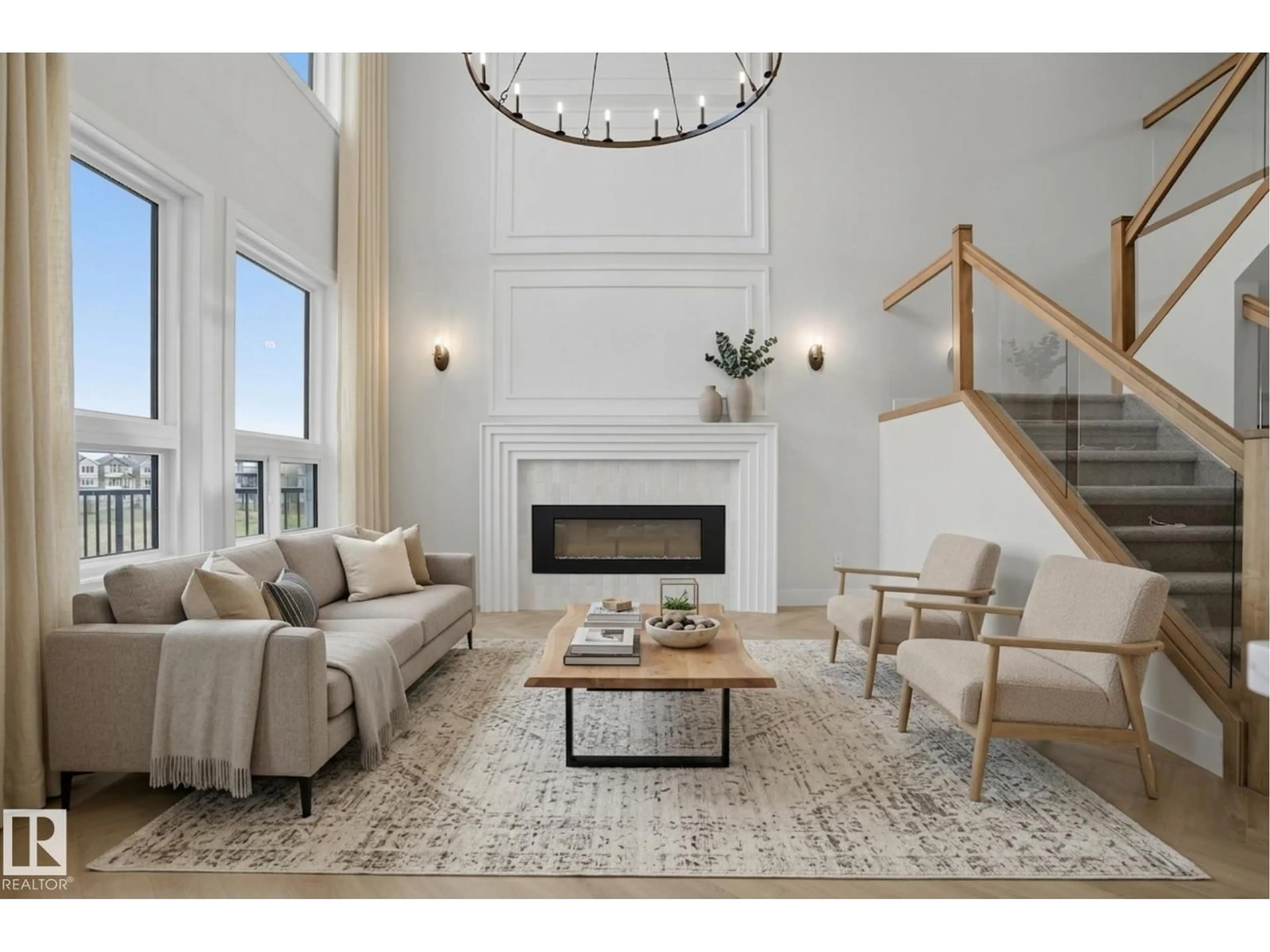 Living room with furniture, unknown for NW - 18135 87 ST, Edmonton Alberta T5Z0X3