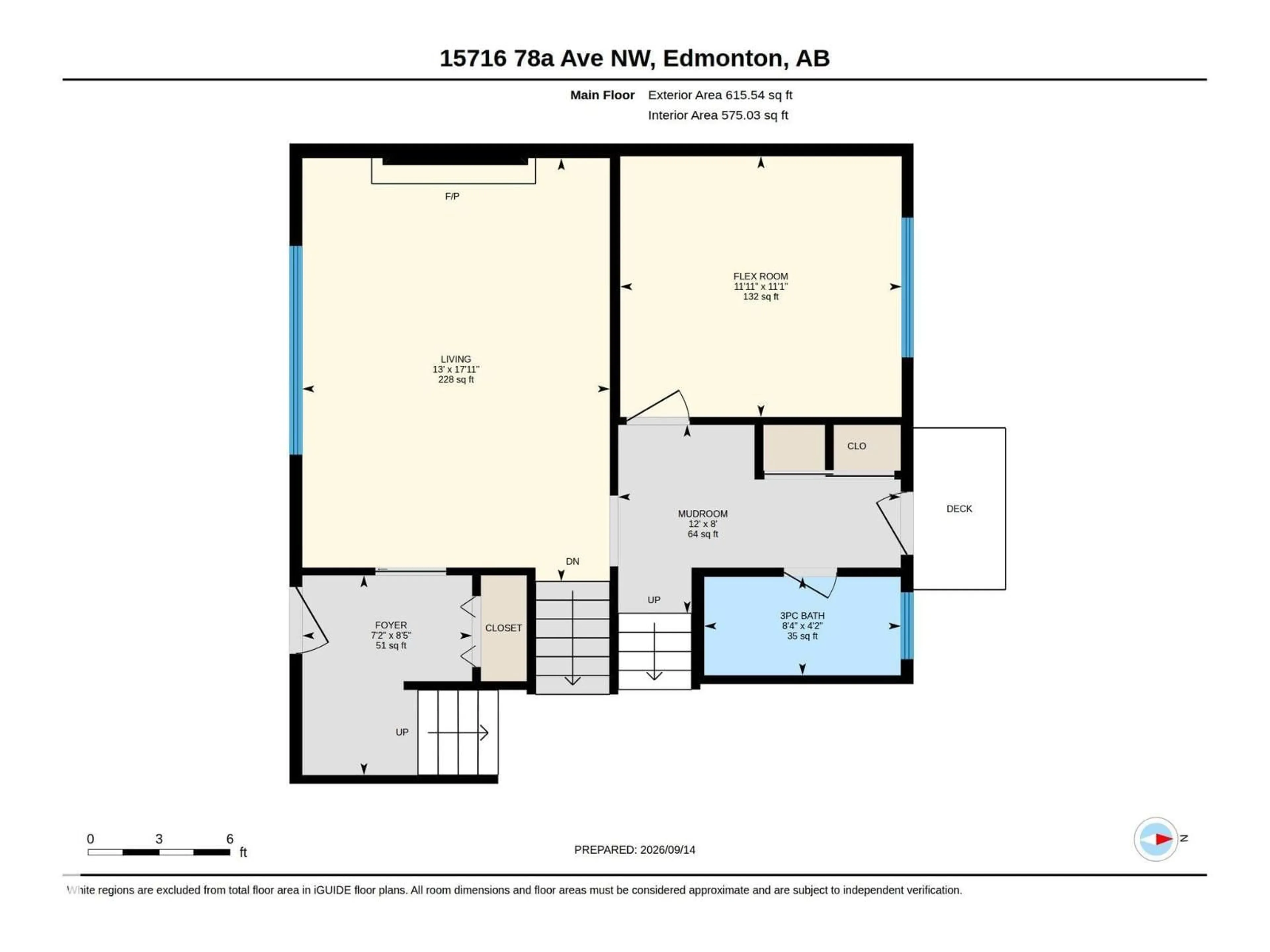 Floor plan for 15716 78A AV, Edmonton Alberta T5R3G1