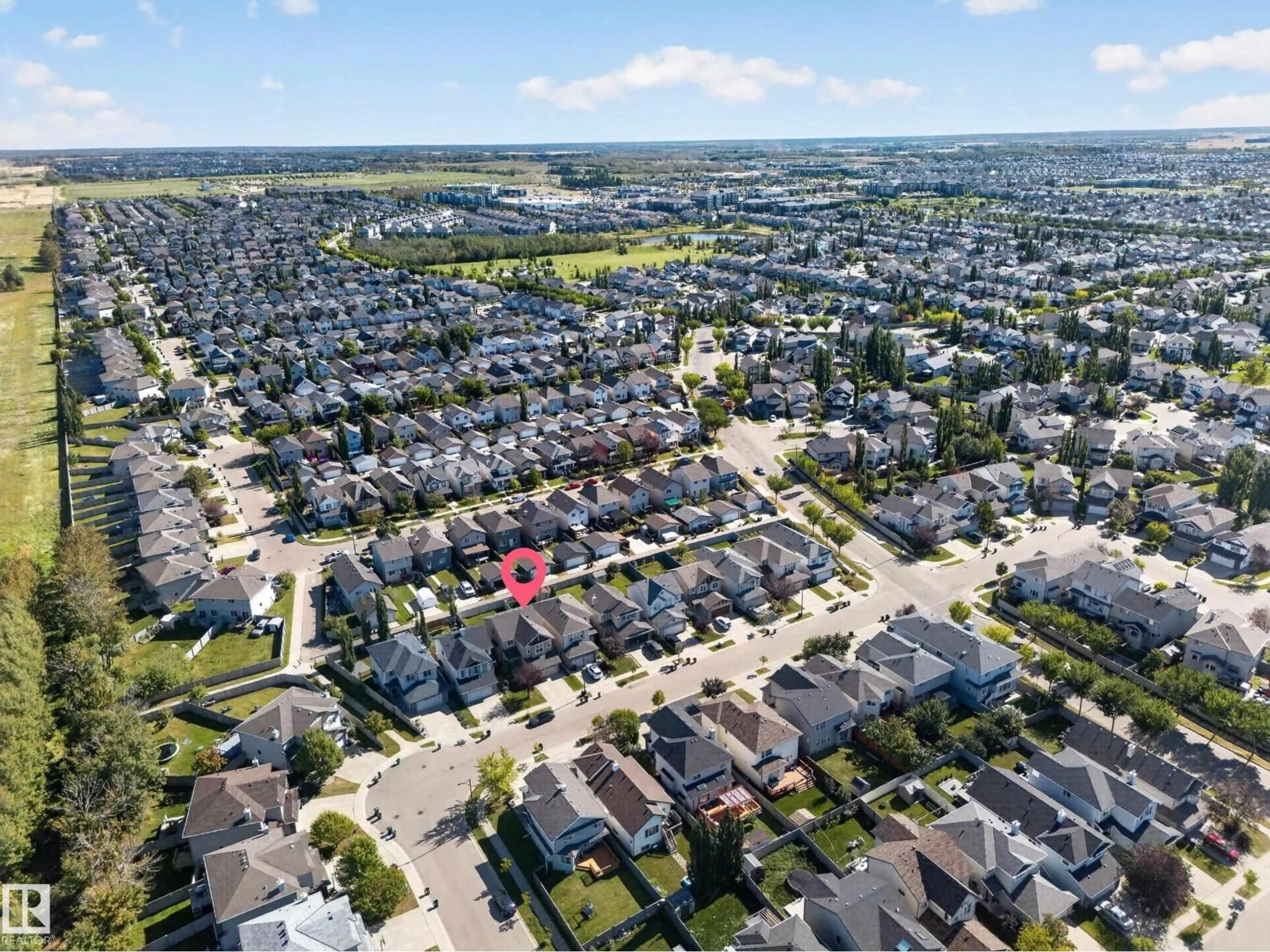 A pic from outside/outdoor area/front of a property/back of a property/a pic from drone, street for SW - 121 64 ST, Edmonton Alberta T6W0B6