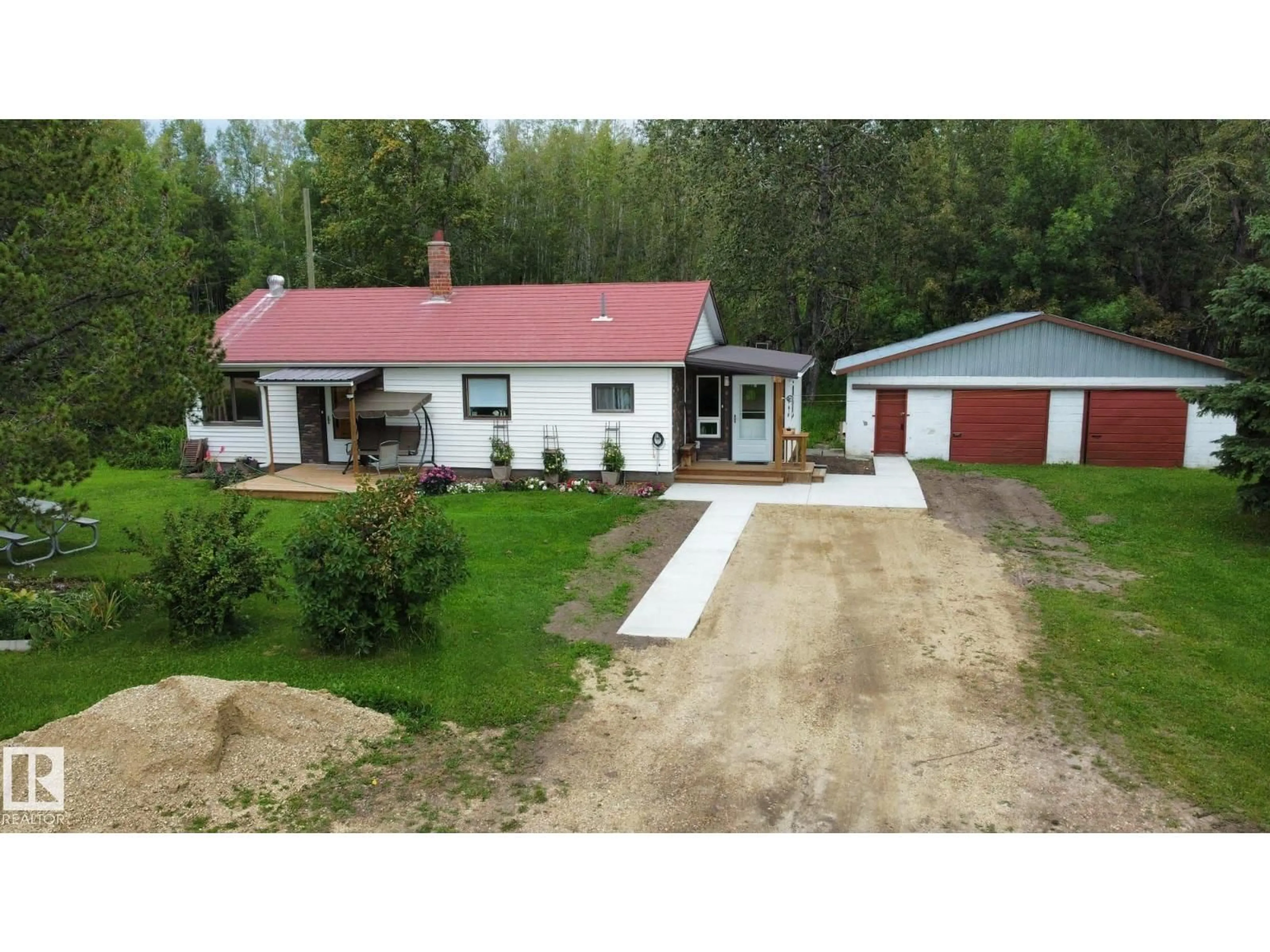 A pic from outside/outdoor area/front of a property/back of a property/a pic from drone, unknown for 53123 RGE ROAD 43, Rural Parkland County Alberta T0E0A4