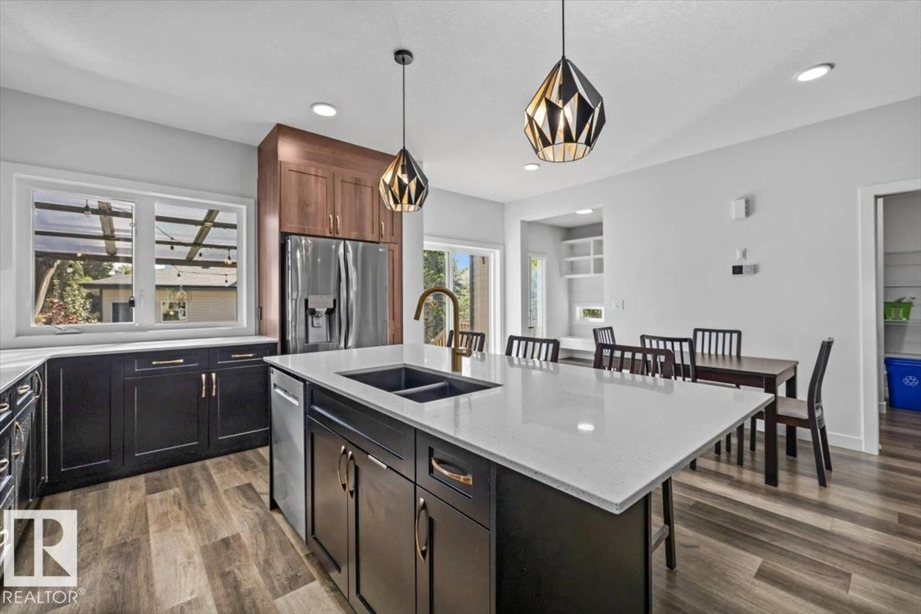 Open concept kitchen, unknown for 9817 77 AV, Edmonton Alberta T6E1M3