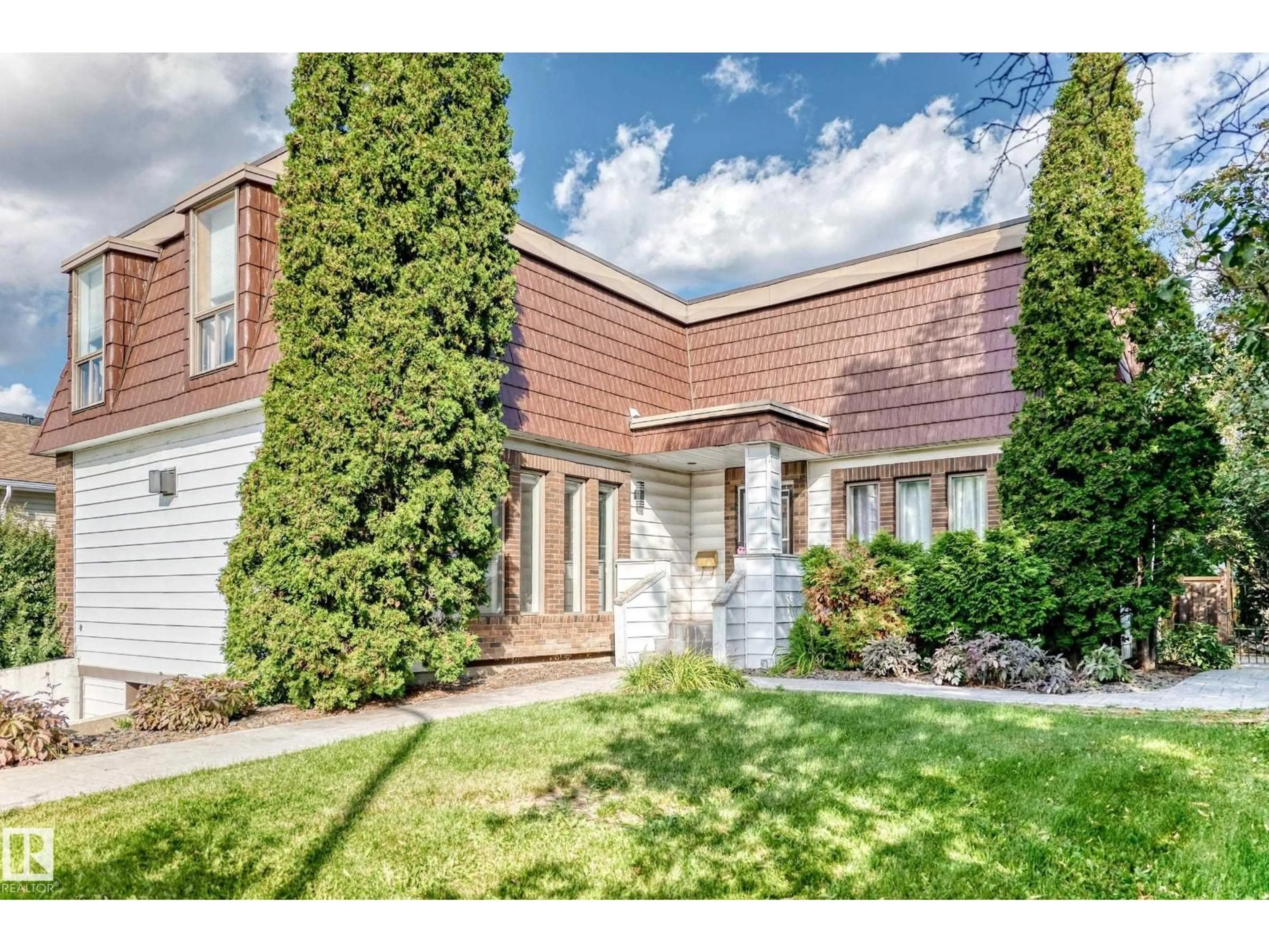 Home with brick exterior material, street for 9703 160 ST, Edmonton Alberta T5P3C9