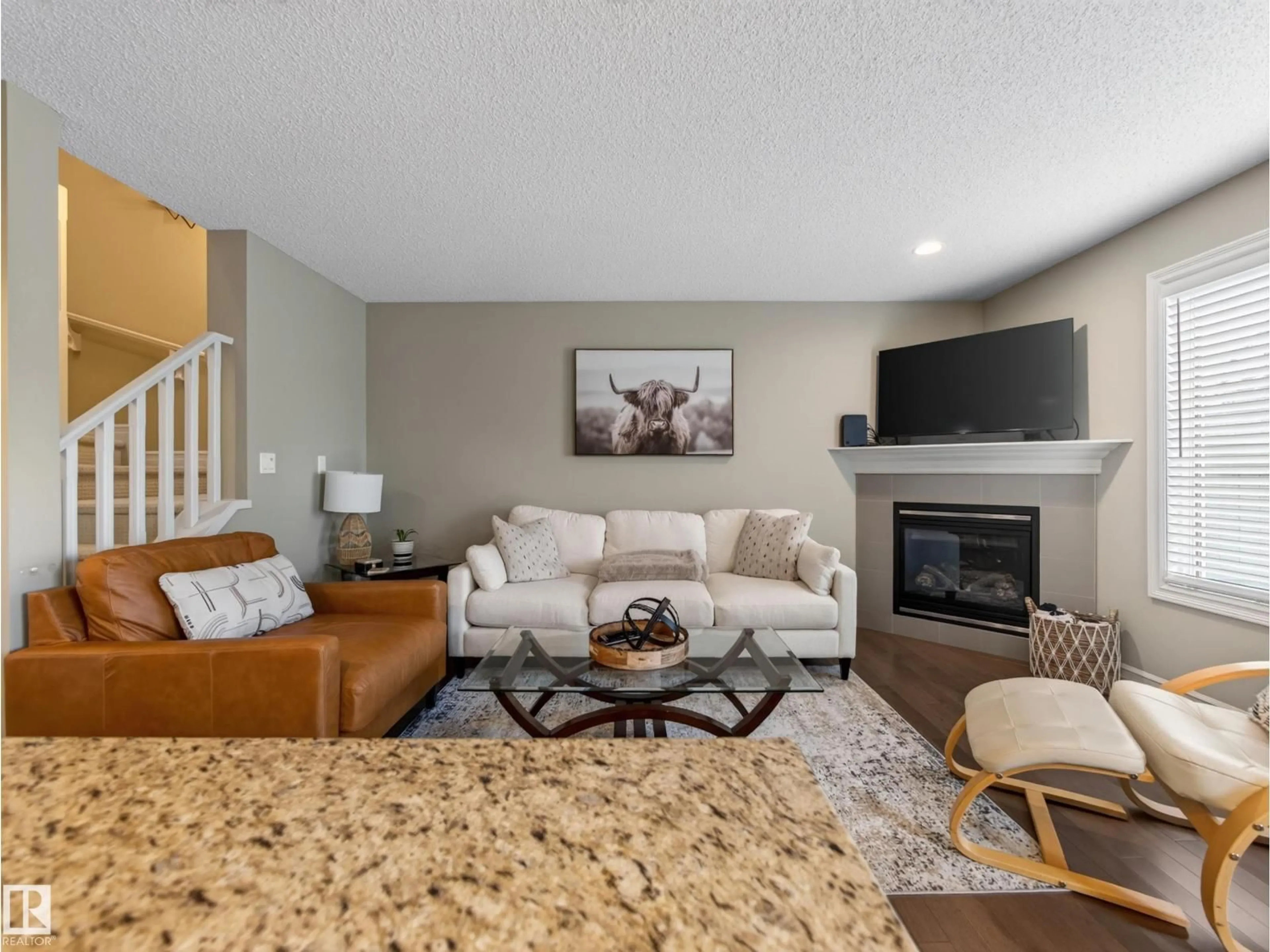 Living room with furniture, unknown for 79 219 CHARLOTTE WY, Sherwood Park Alberta T8H0T3