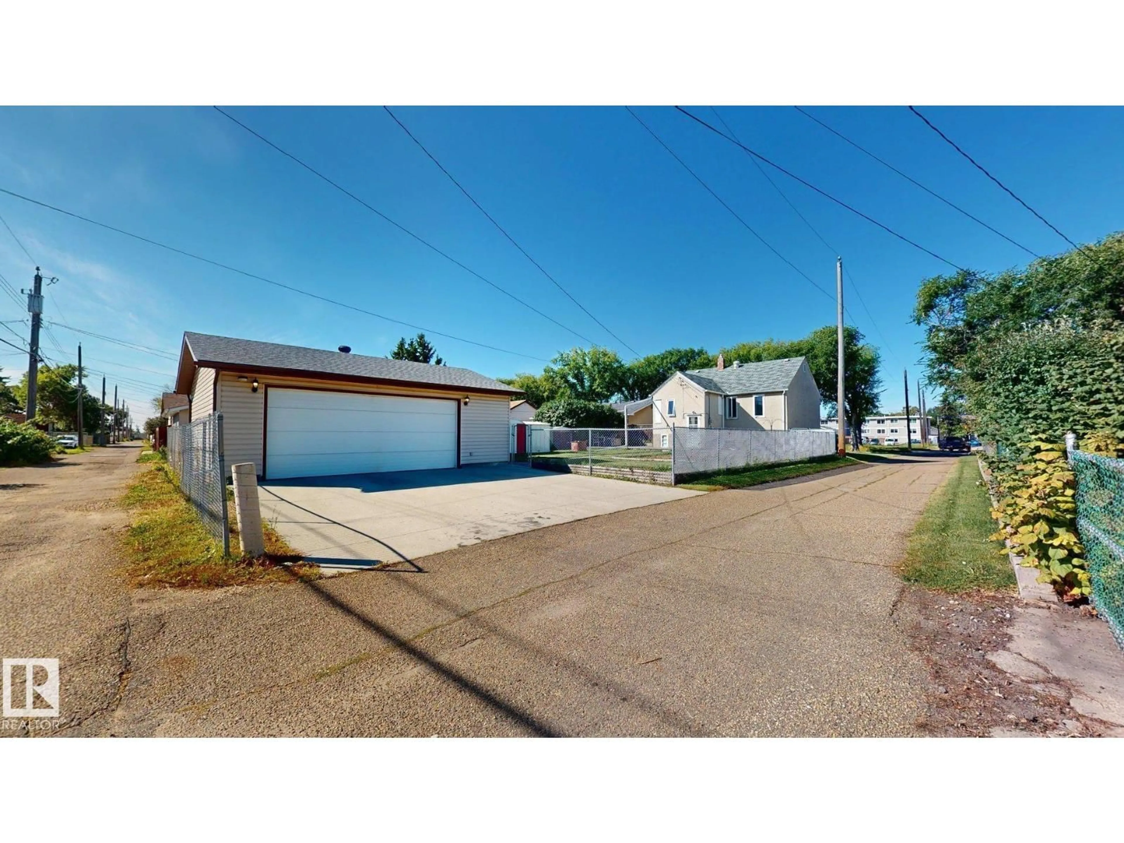 A pic from outside/outdoor area/front of a property/back of a property/a pic from drone, street for 12225 81 ST, Edmonton Alberta T5B2T2