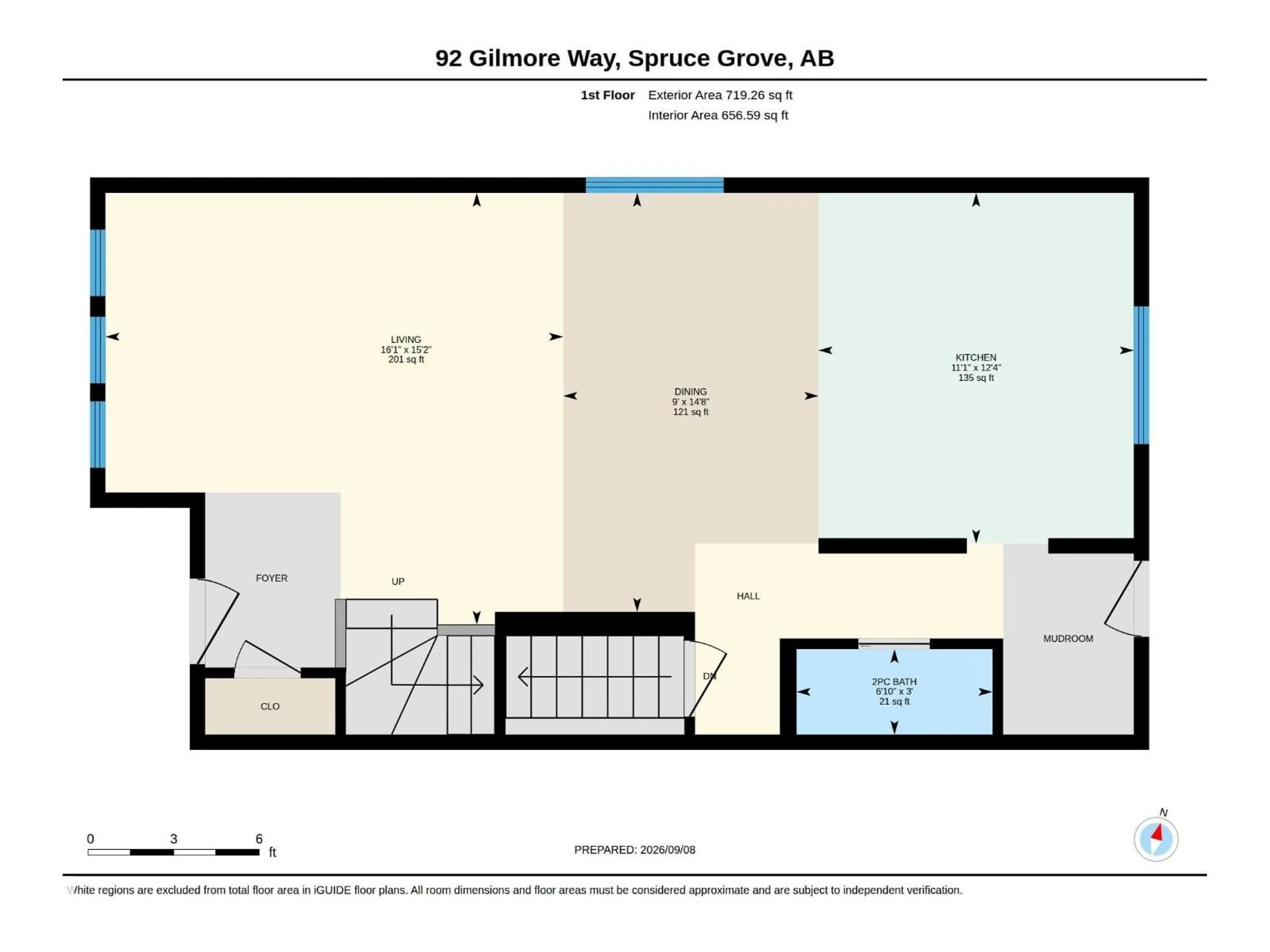 Floor plan for 92 GILMORE WY, Spruce Grove Alberta T7X0M5