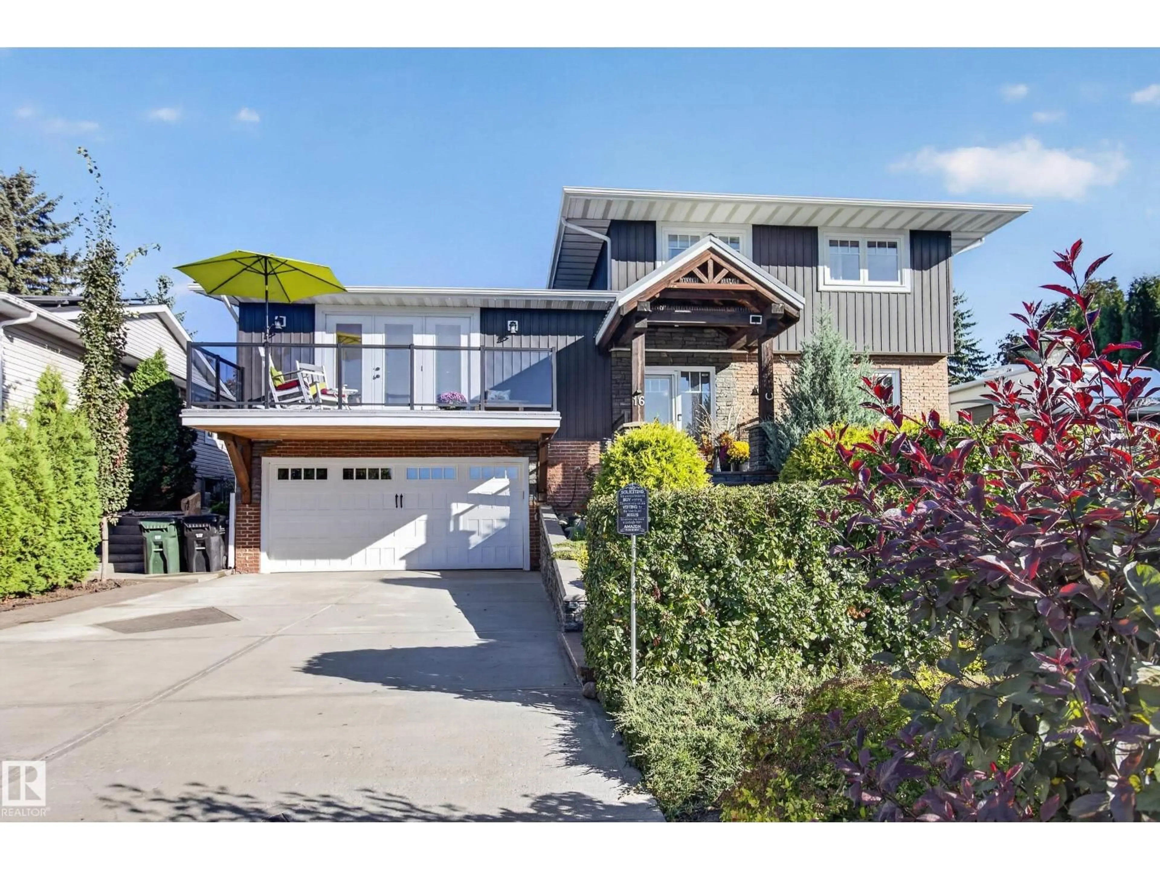 Home with brick exterior material, street for 16 BRAESIDE CR, Sherwood Park Alberta T8A2M8