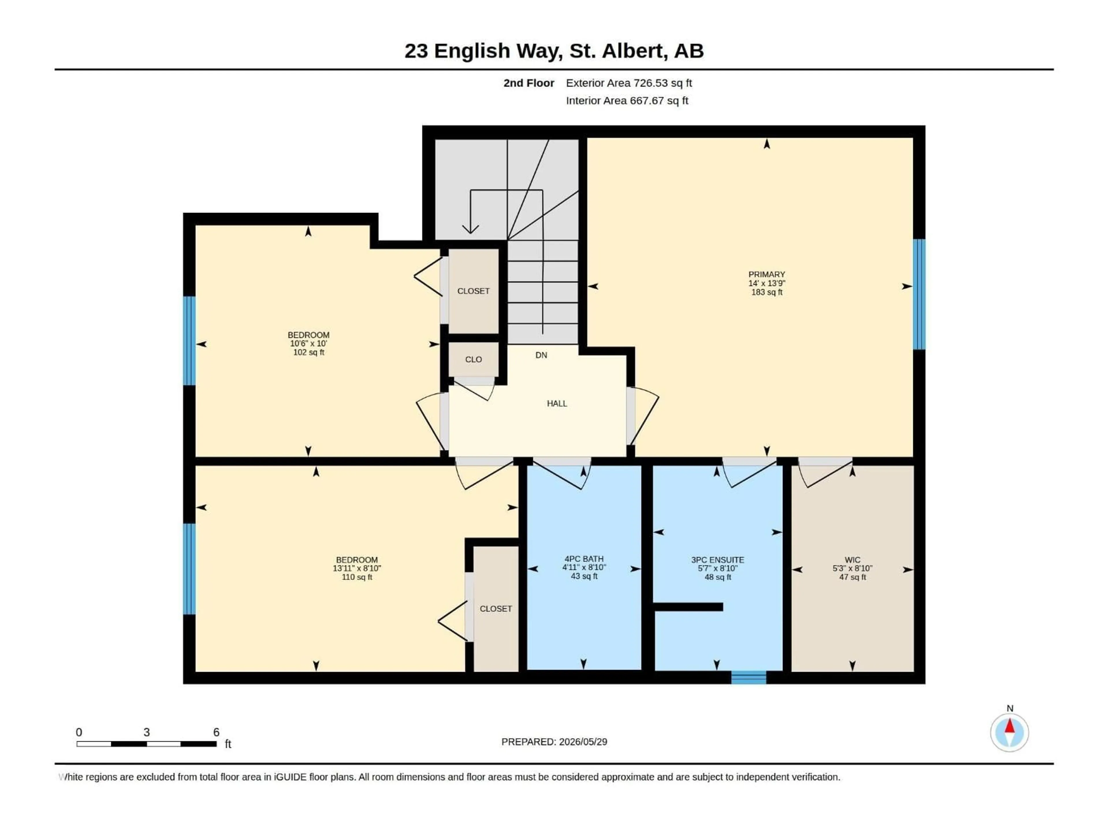 Floor plan for 23 ENGLISH WY, St. Albert Alberta T8N7G6