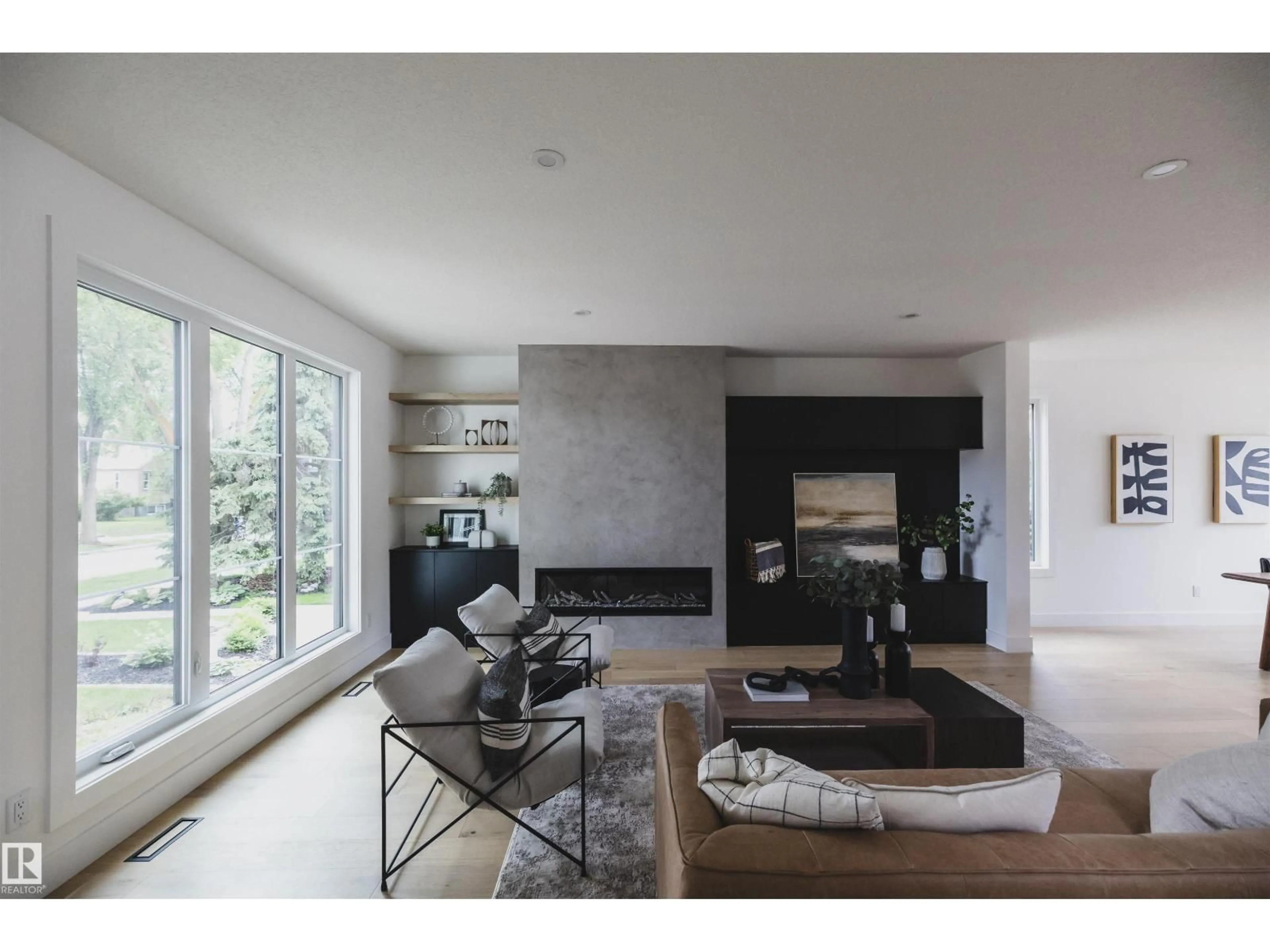 Living room with furniture, unknown for 10954 62 AV, Edmonton Alberta T6H1N2