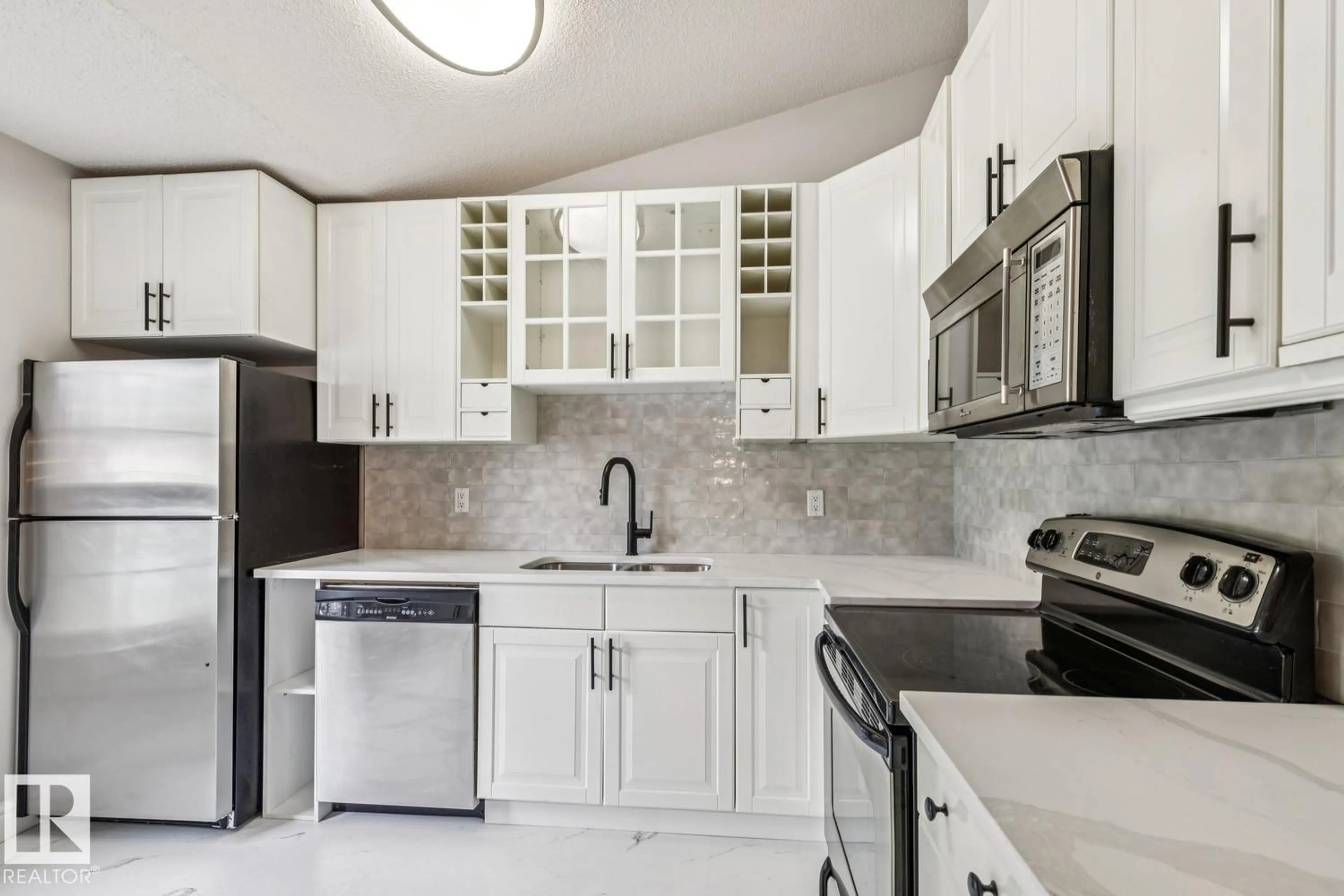 Standard kitchen, ceramic/tile floor for #30 - 4630 17 AV, Edmonton Alberta T6L6H3