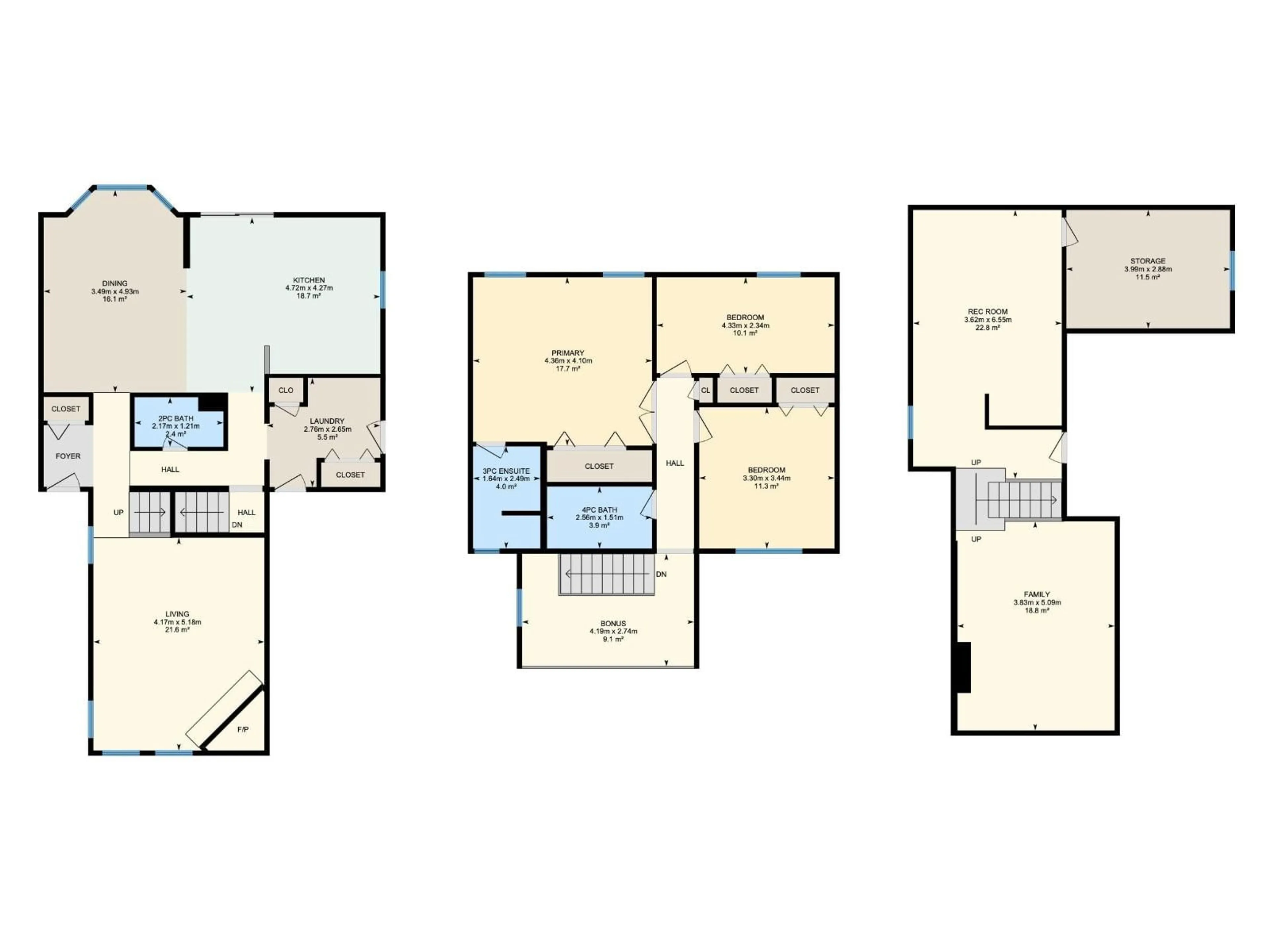 Floor plan for 11 PATTERSON CR, St. Albert Alberta T8N4V1