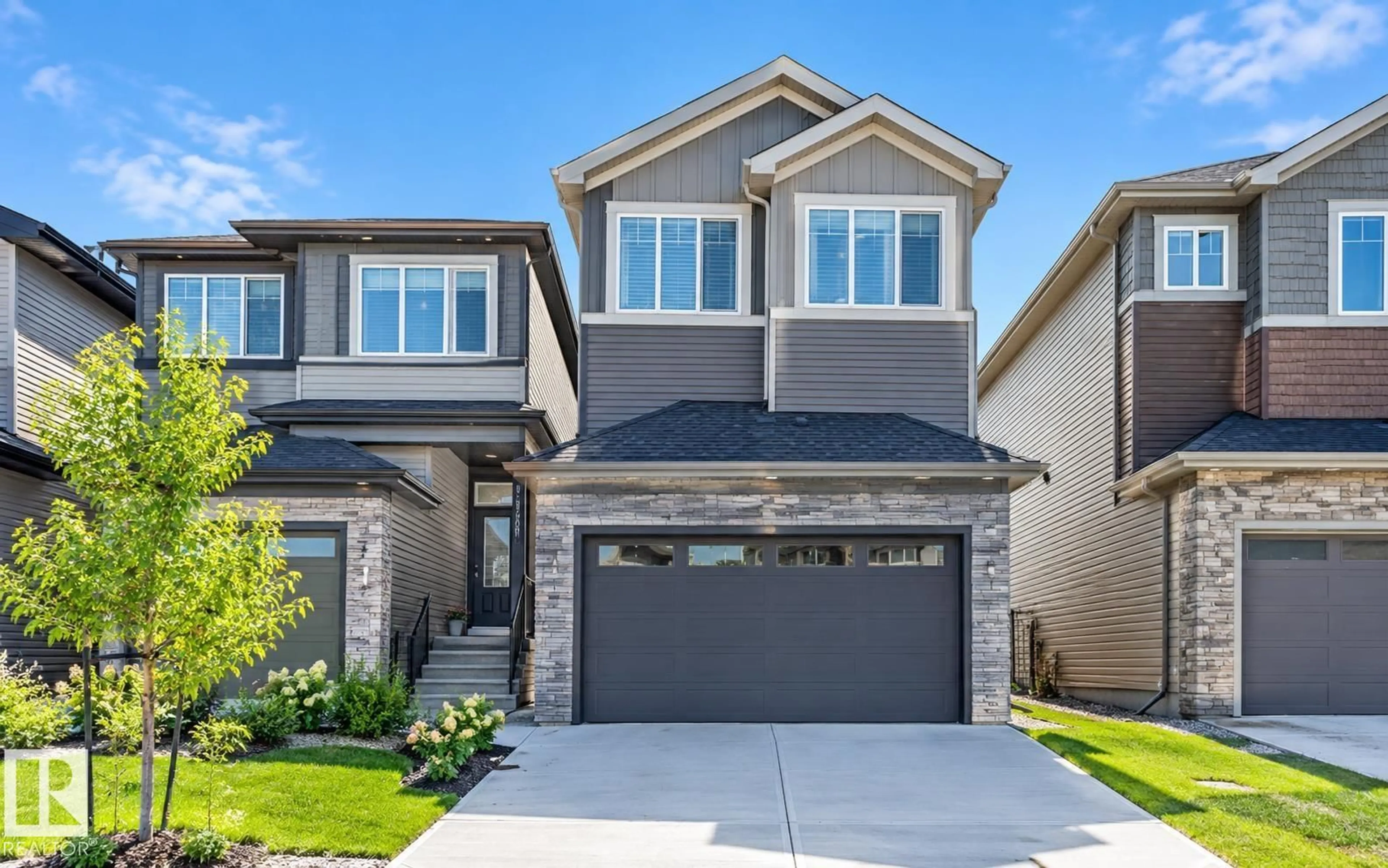 Home with vinyl exterior material, street for 4309 36 ST, Beaumont Alberta T4X3G6