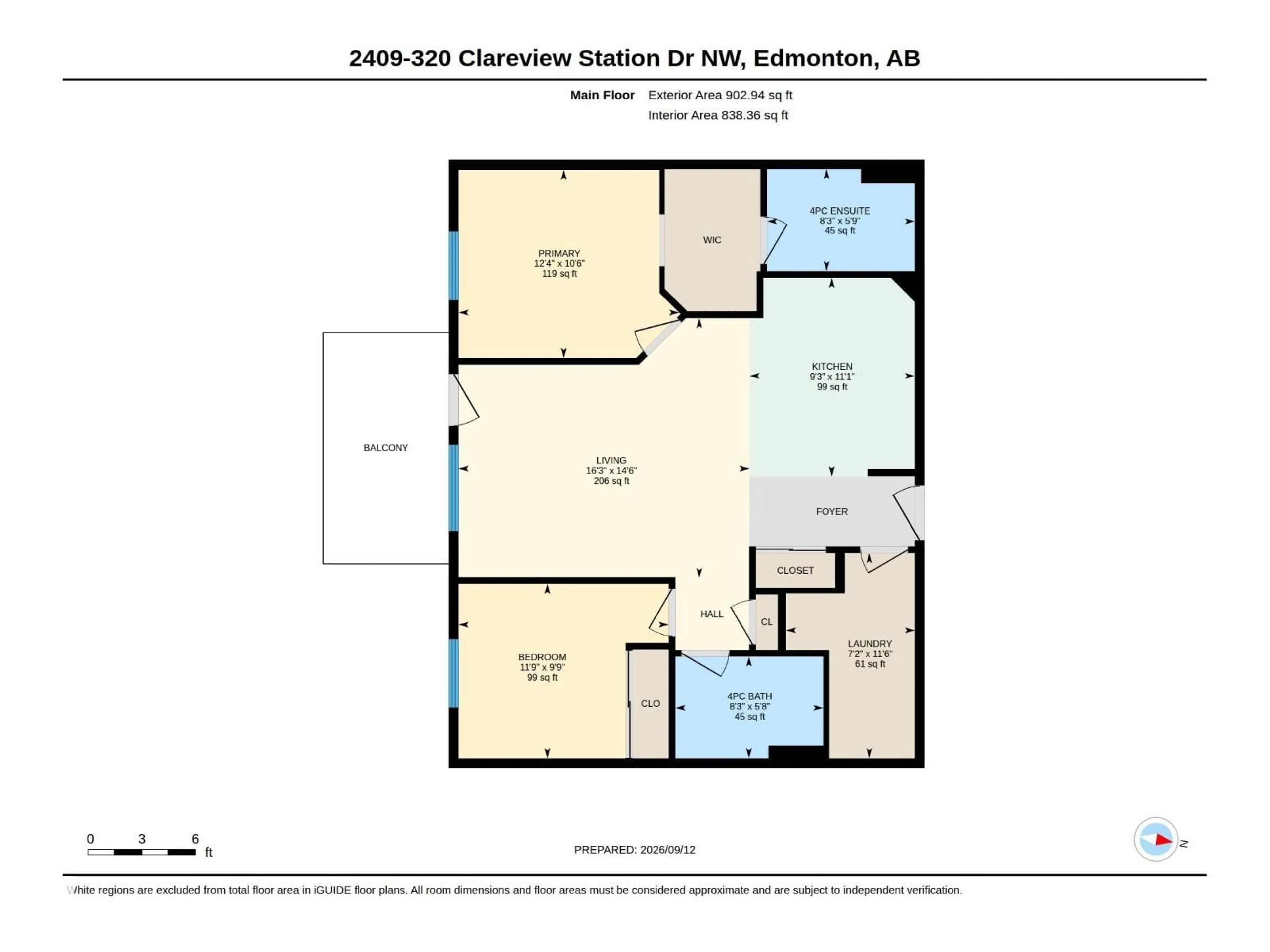 Floor plan for 2409 CLAREVIEW STATION DR, Edmonton Alberta T5Y0E5