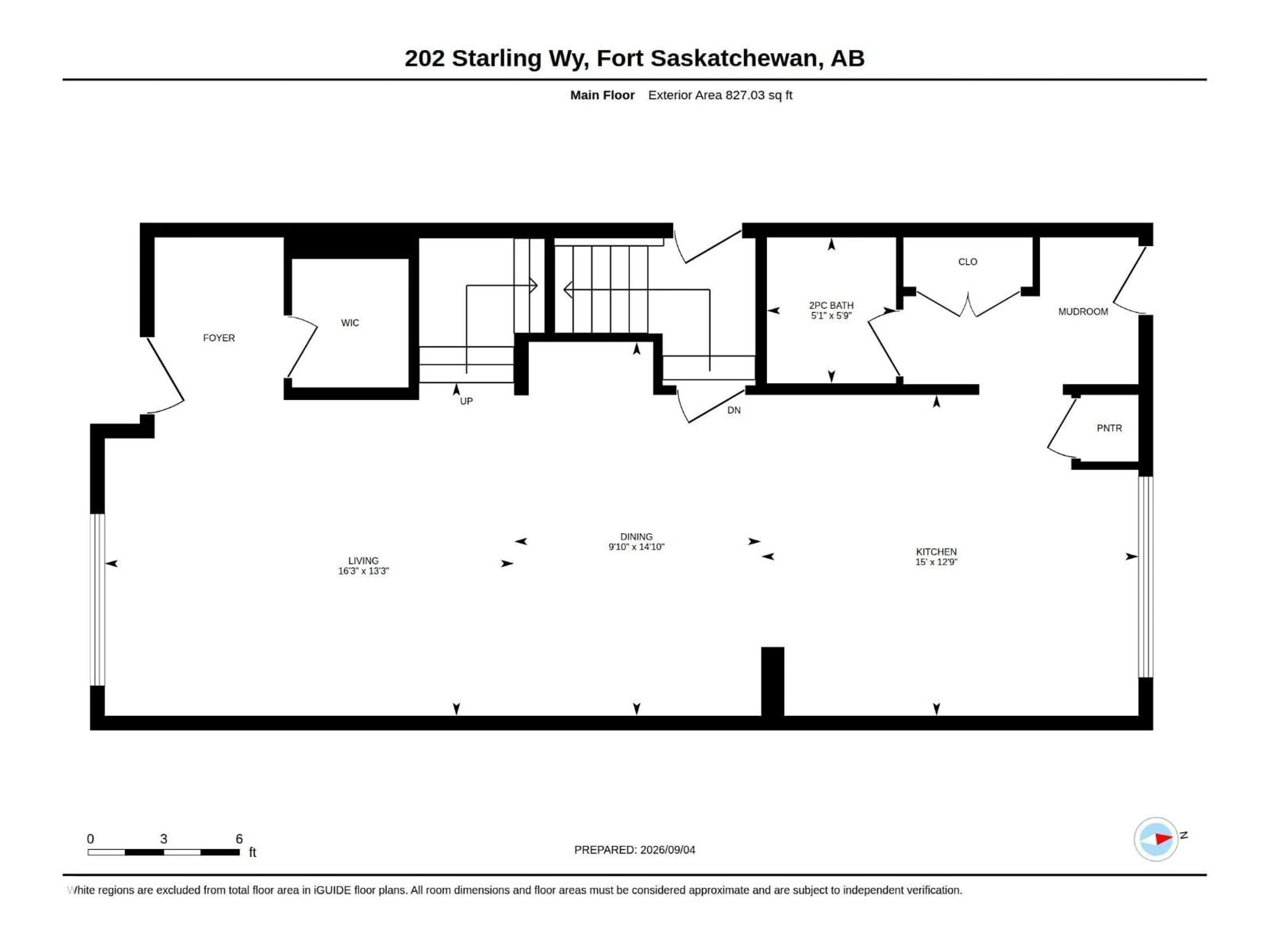Floor plan for 202 STARLING WAY, Fort Saskatchewan Alberta T8L0X9