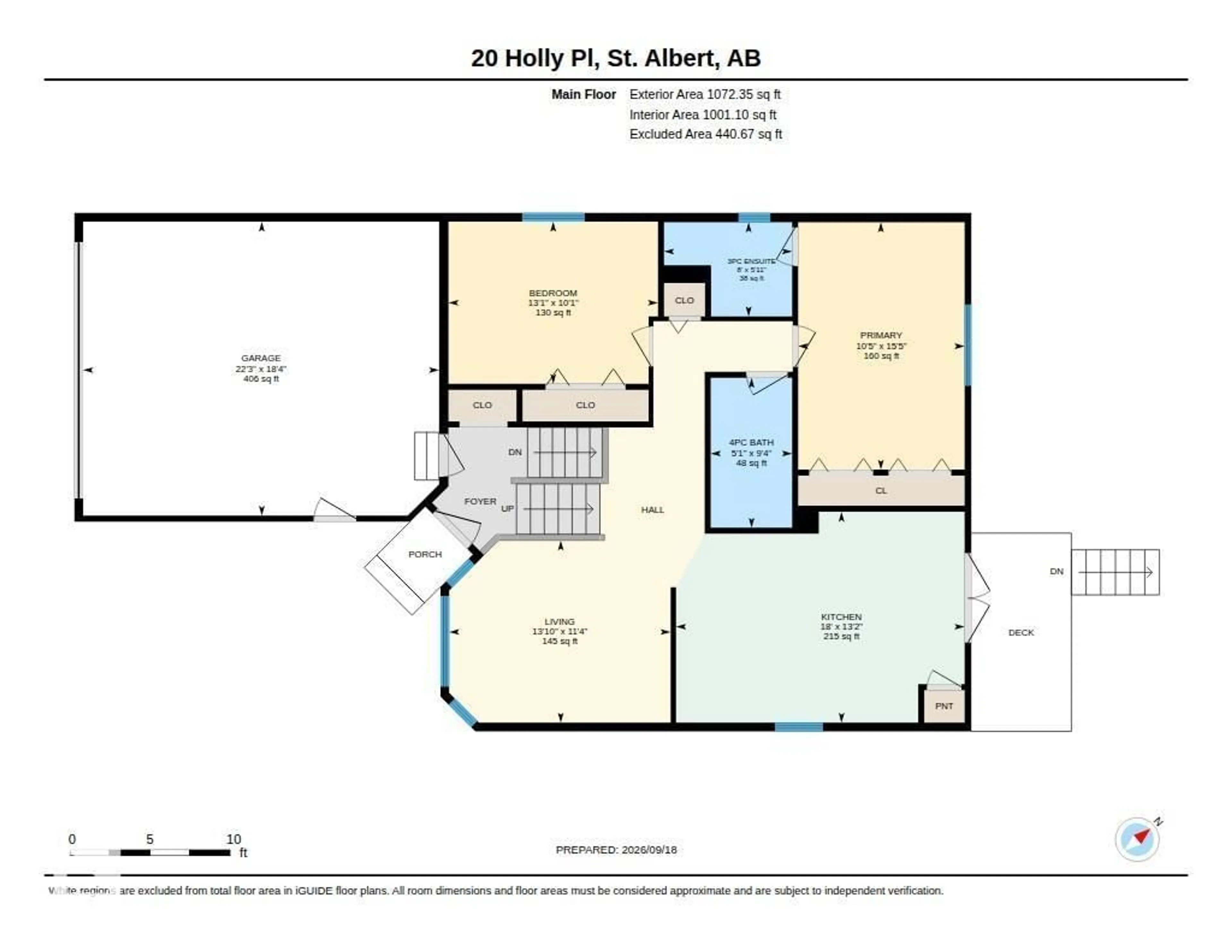 Floor plan for 20 HOLLY PL, St. Albert Alberta T8N6W7