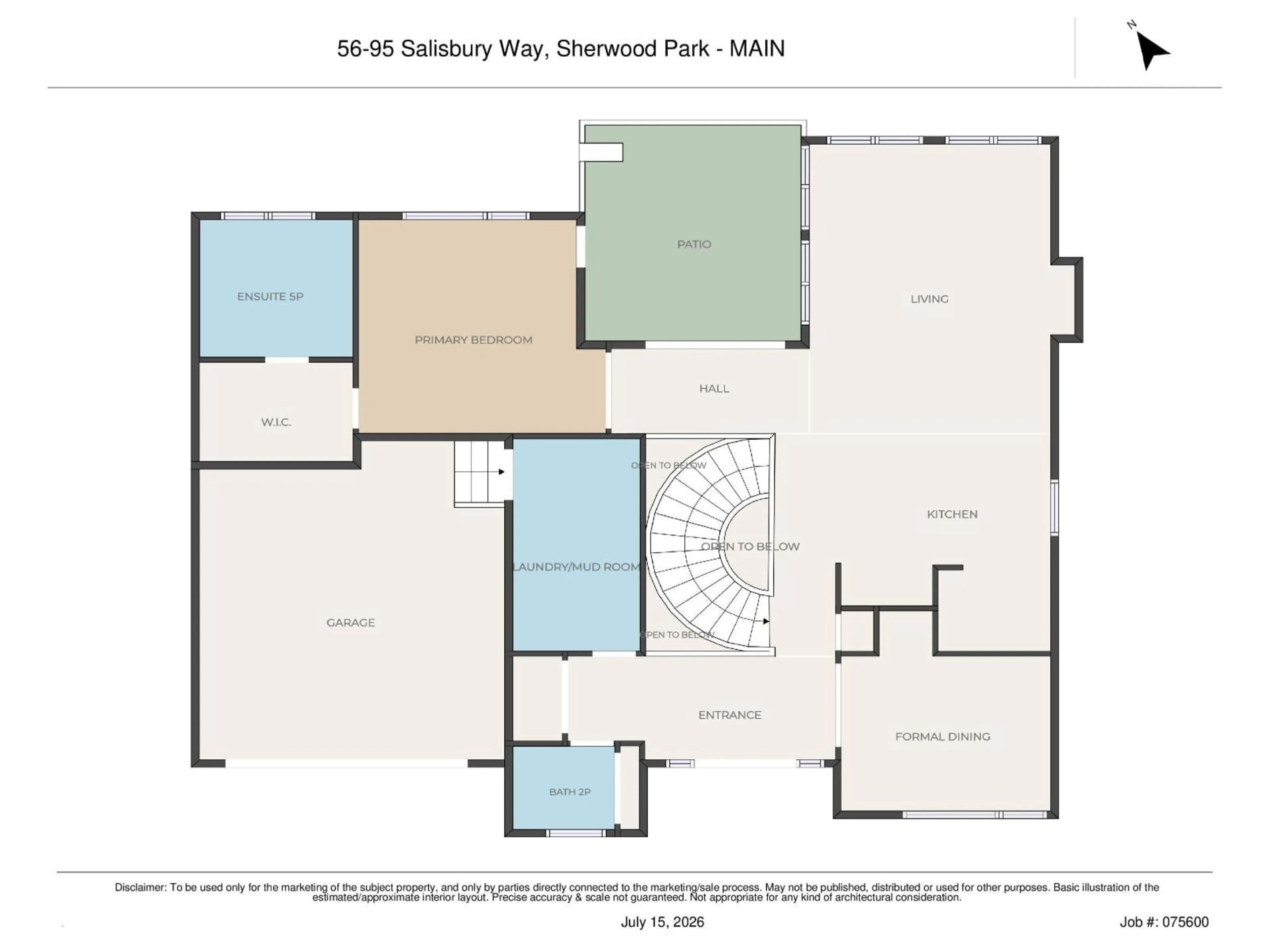 Floor plan for 95 - 56 SALISBURY WY, Sherwood Park Alberta T8B0C1