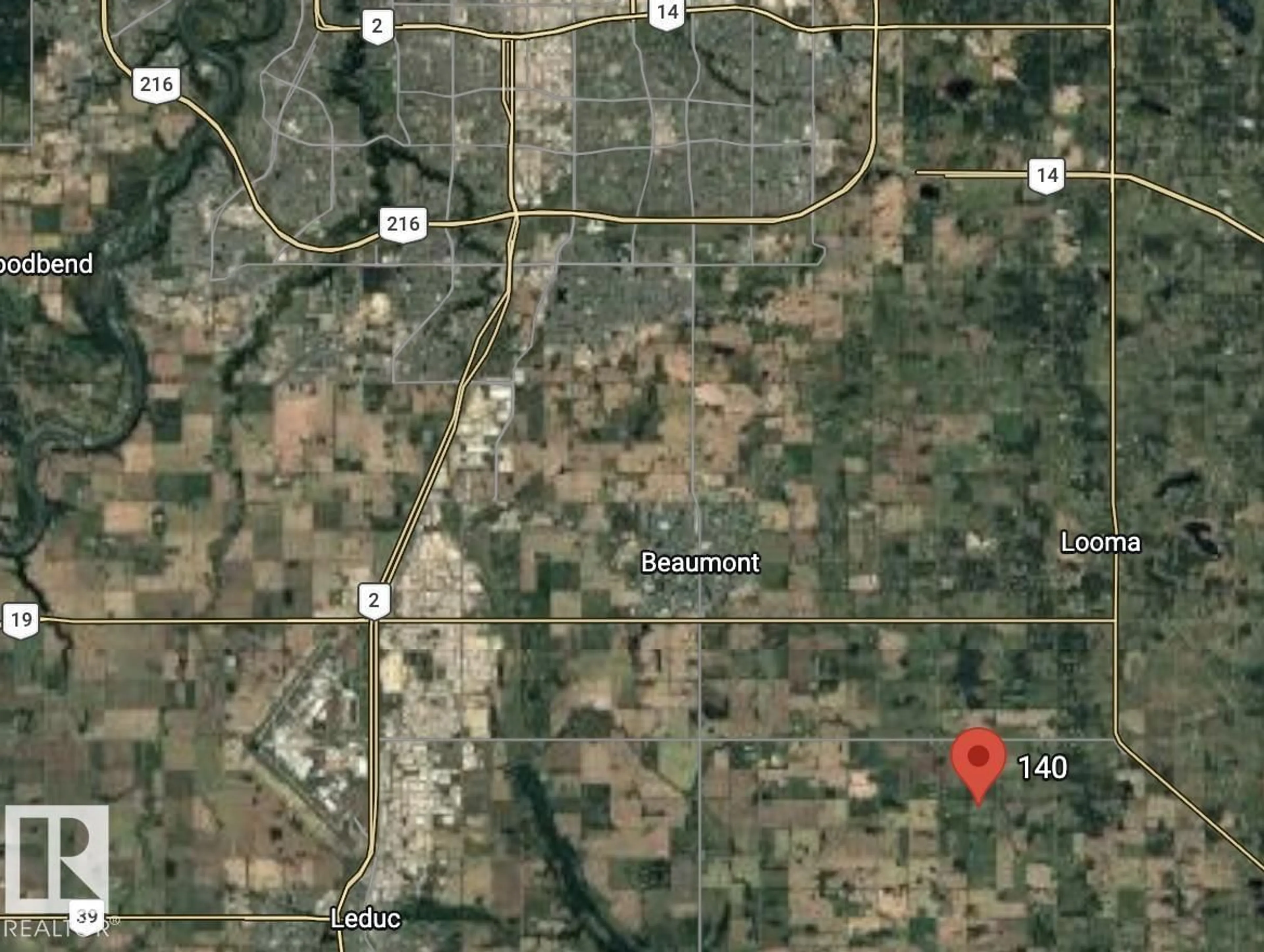 Picture of a map for 140 50074 RGE RD 233, Rural Leduc County Alberta T4X0L2