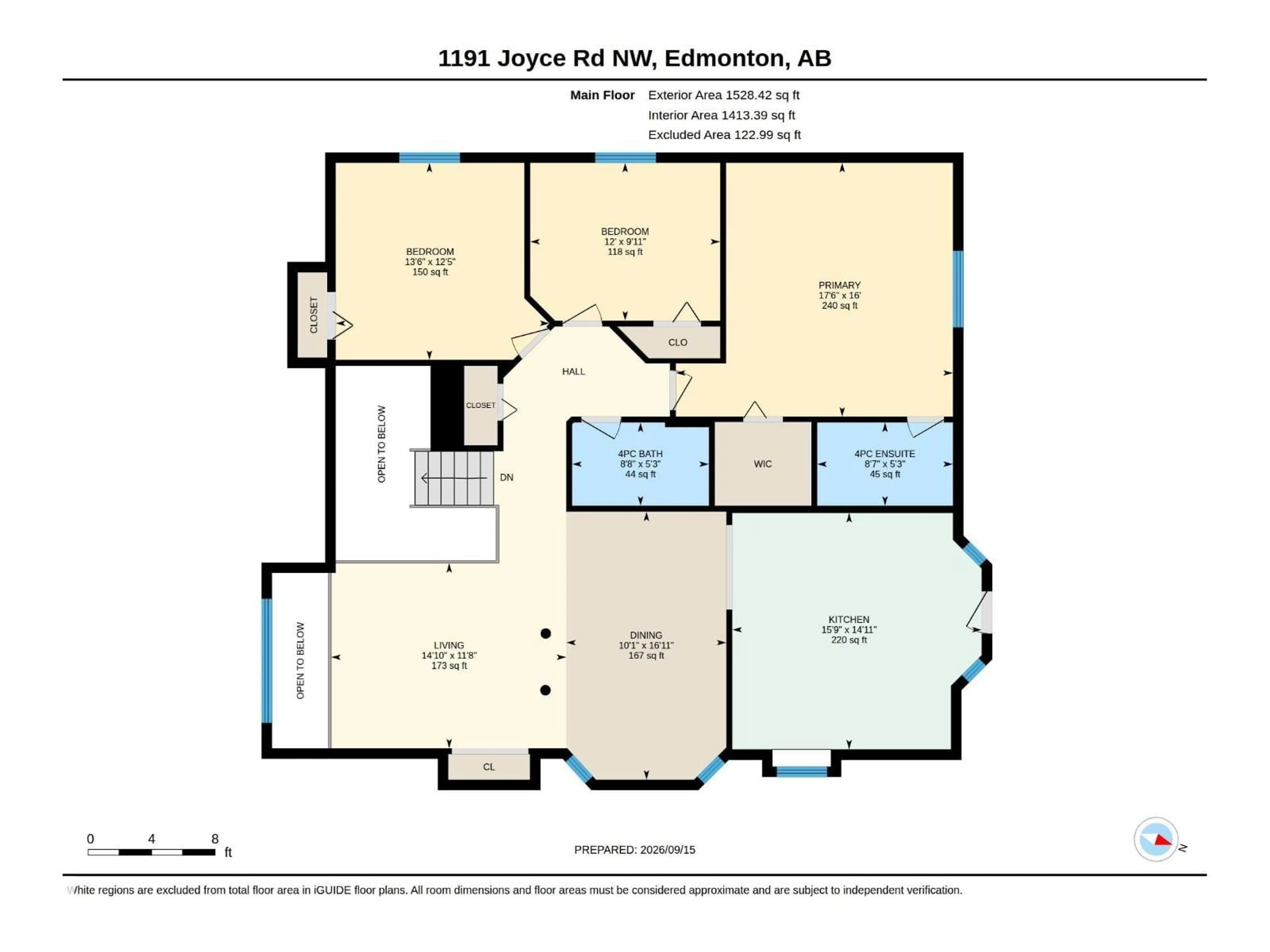 Floor plan for 1191 JOYCE RD, Edmonton Alberta T6L6V4