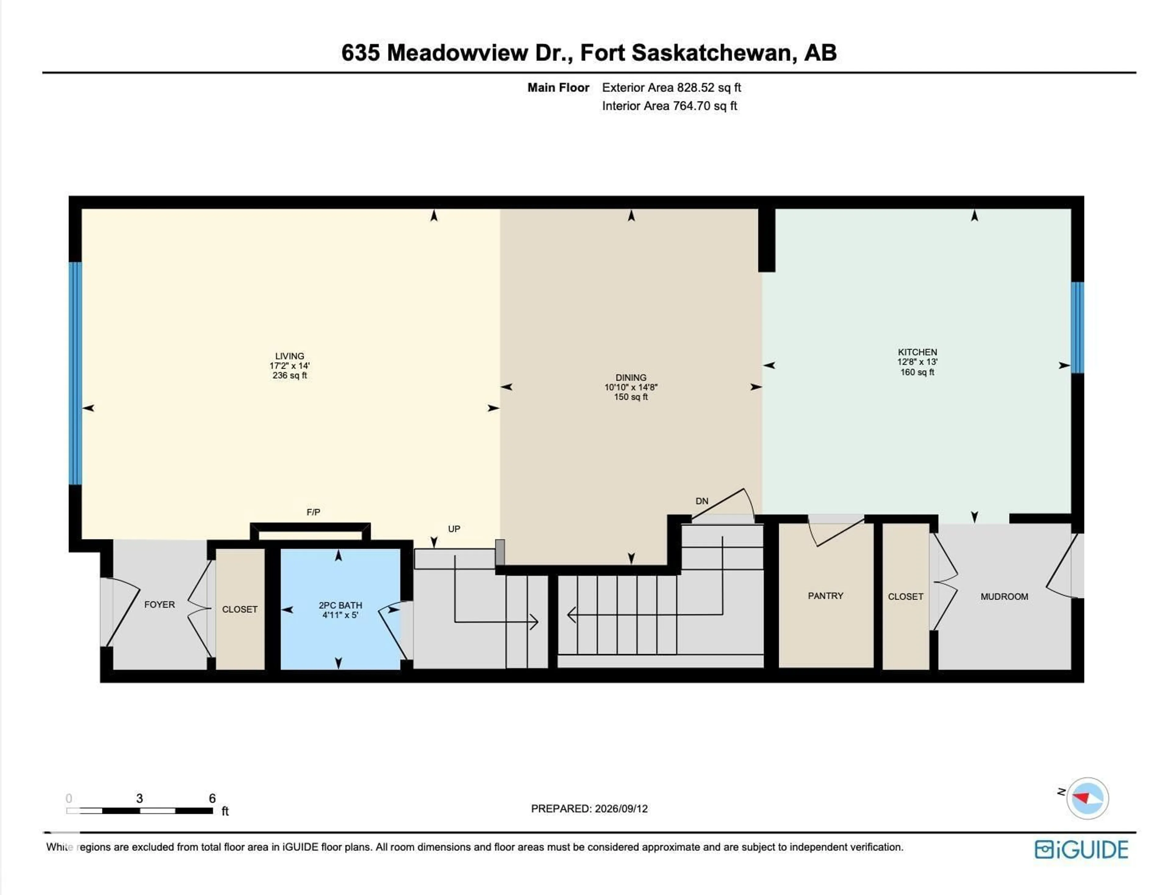 Floor plan for 635 MEADOWVIEW DR, Fort Saskatchewan Alberta T8L0X2