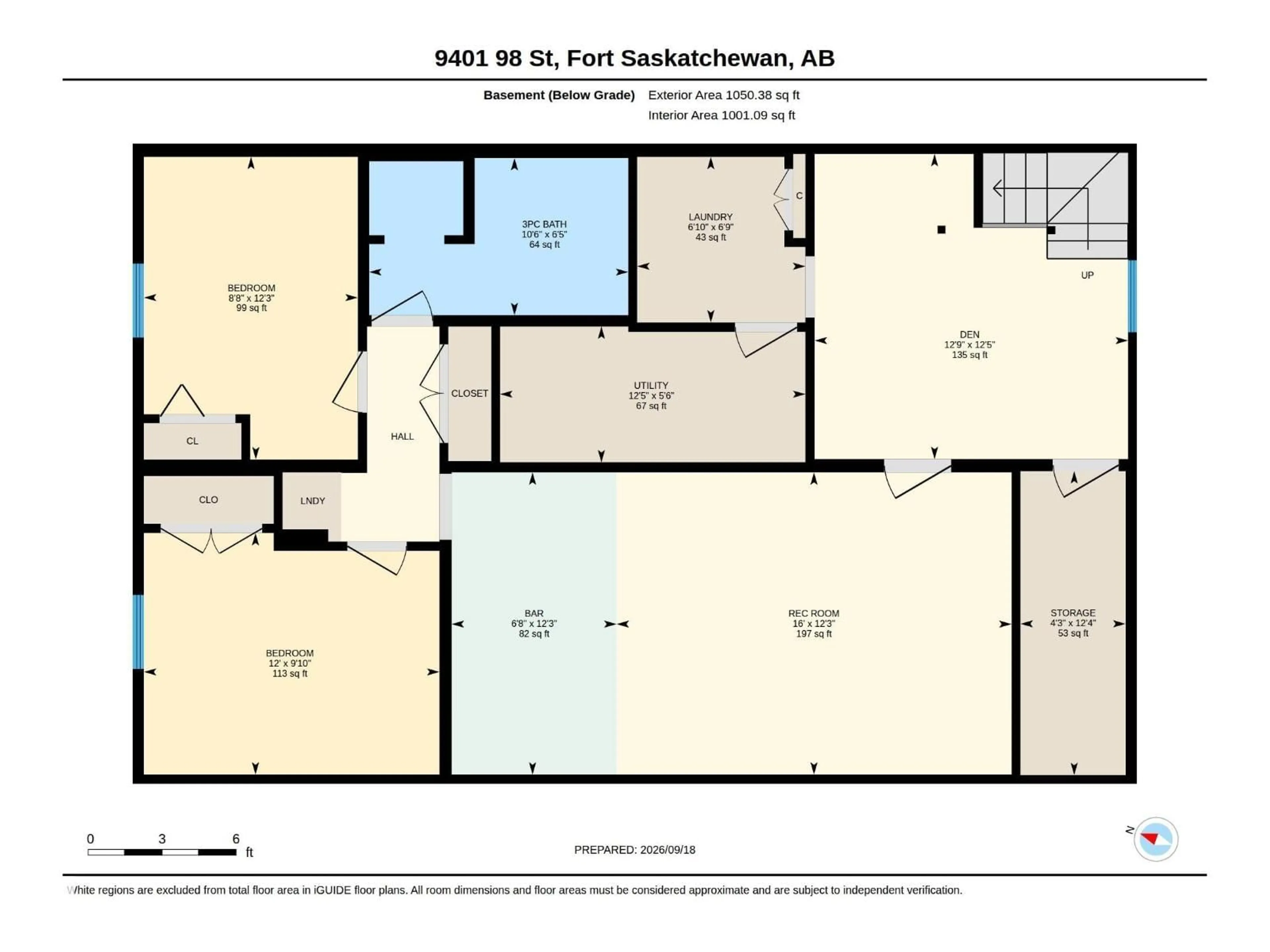 Floor plan for 9401 98 ST, Fort Saskatchewan Alberta T8L1T2