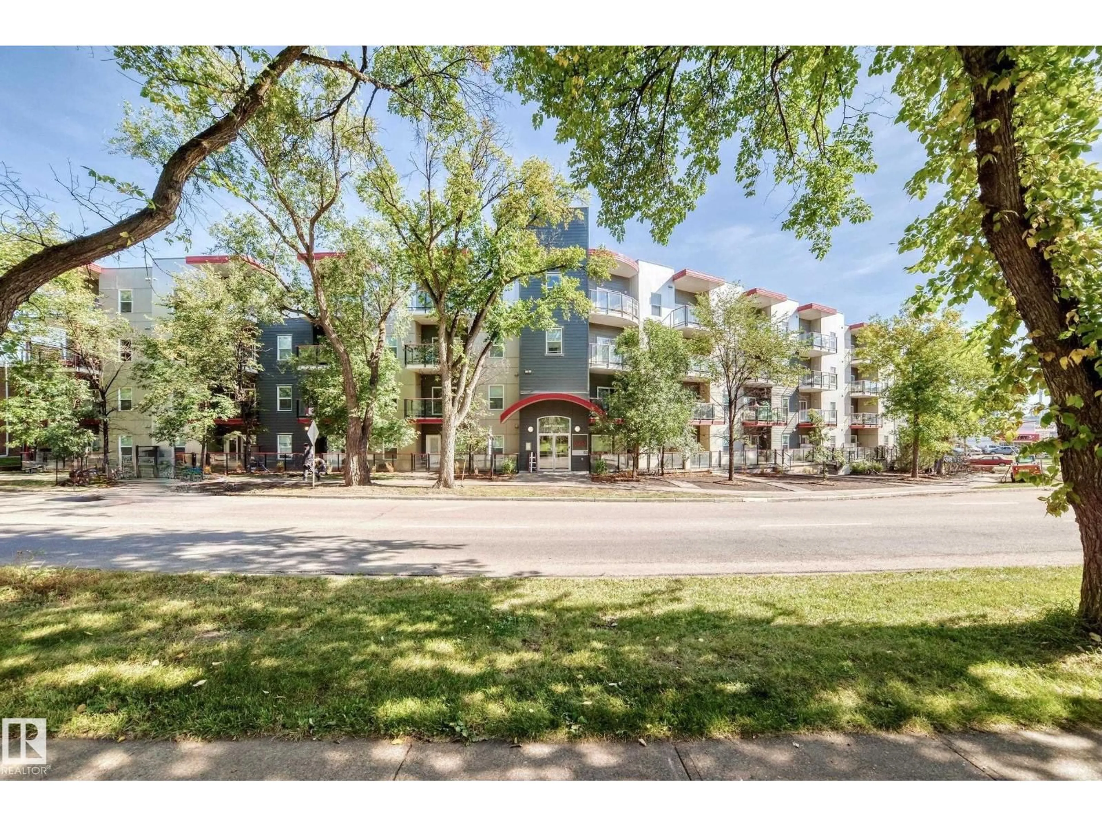 A pic from outside/outdoor area/front of a property/back of a property/a pic from drone, unknown for #314 - 10611 117 ST, Edmonton Alberta T5H0G6