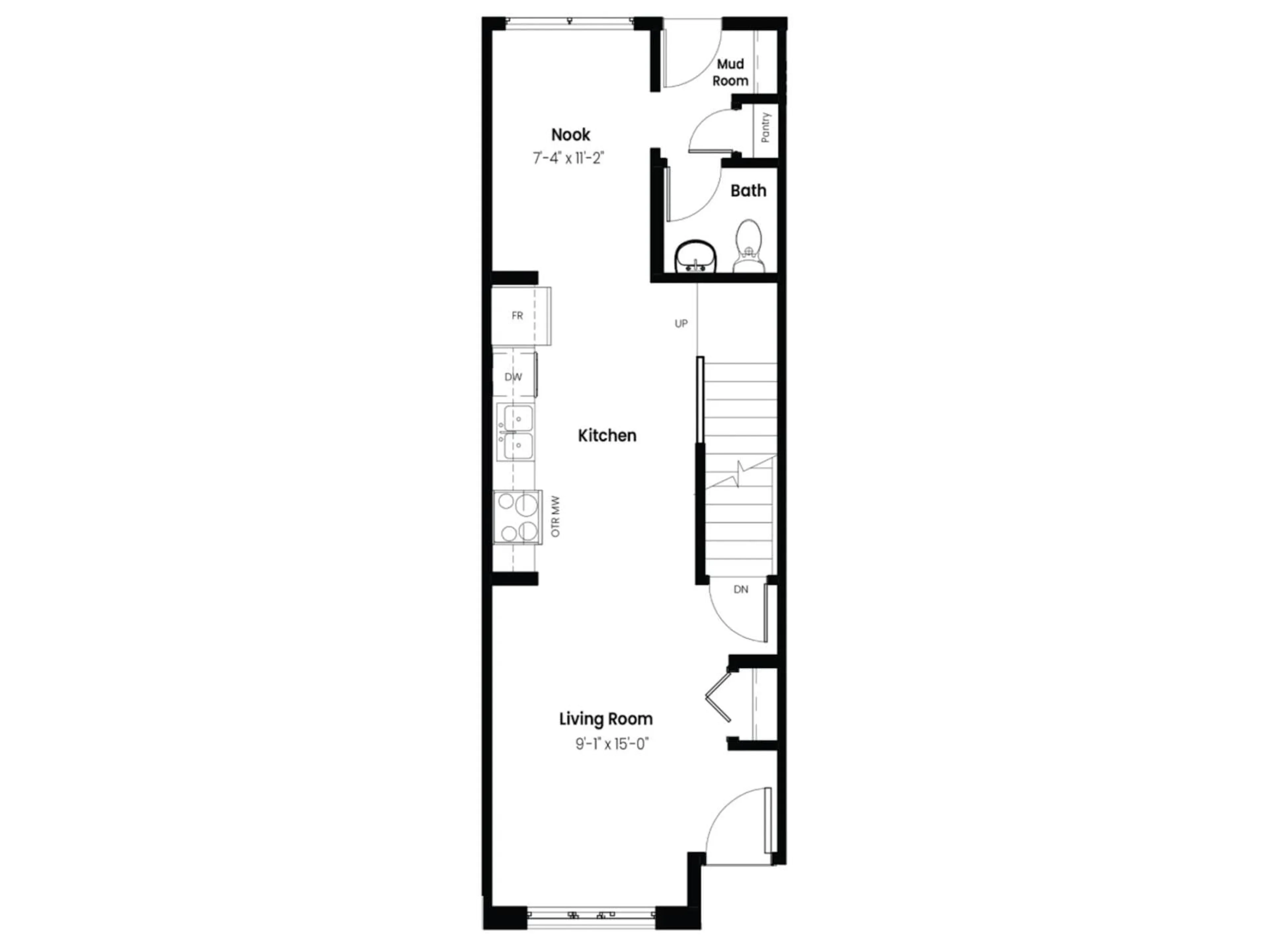 Floor plan for NE - 582 172 AV, Edmonton Alberta T5Y4N5