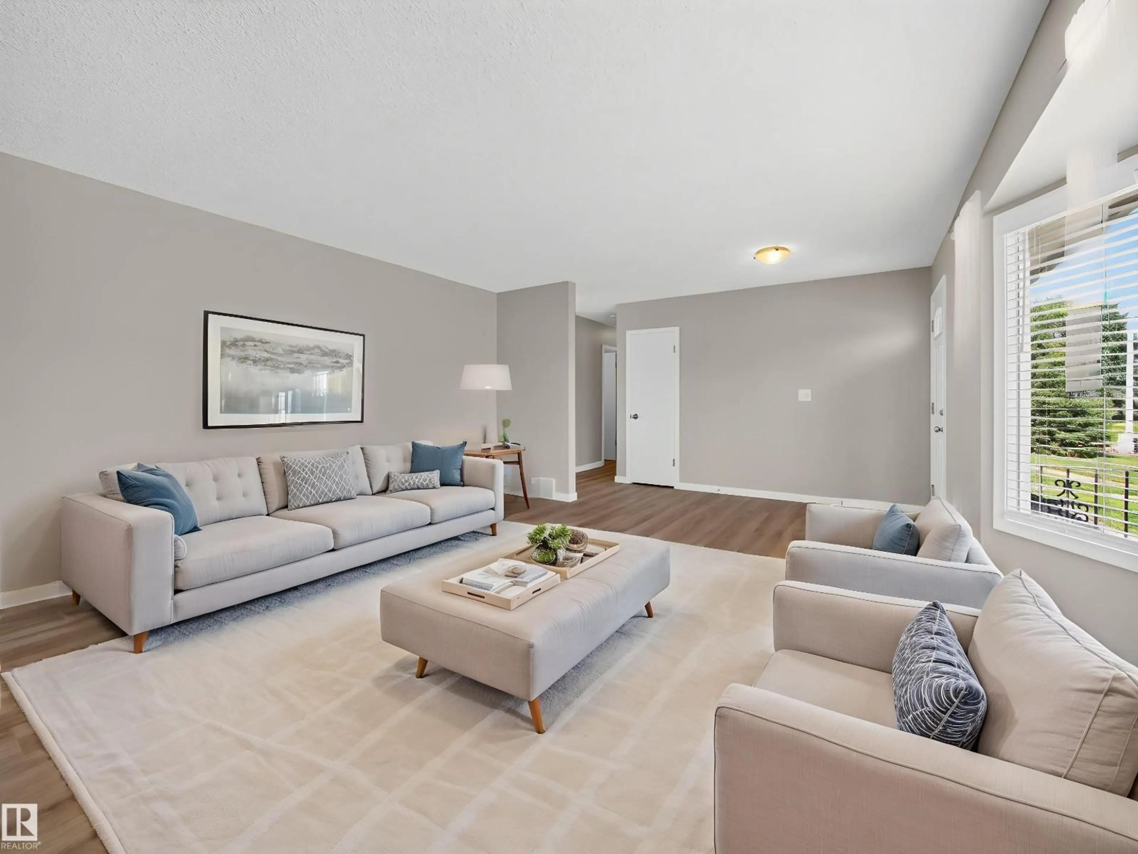 Living room with furniture, unknown for NW - 9836 169 ST, Edmonton Alberta T5P3X4