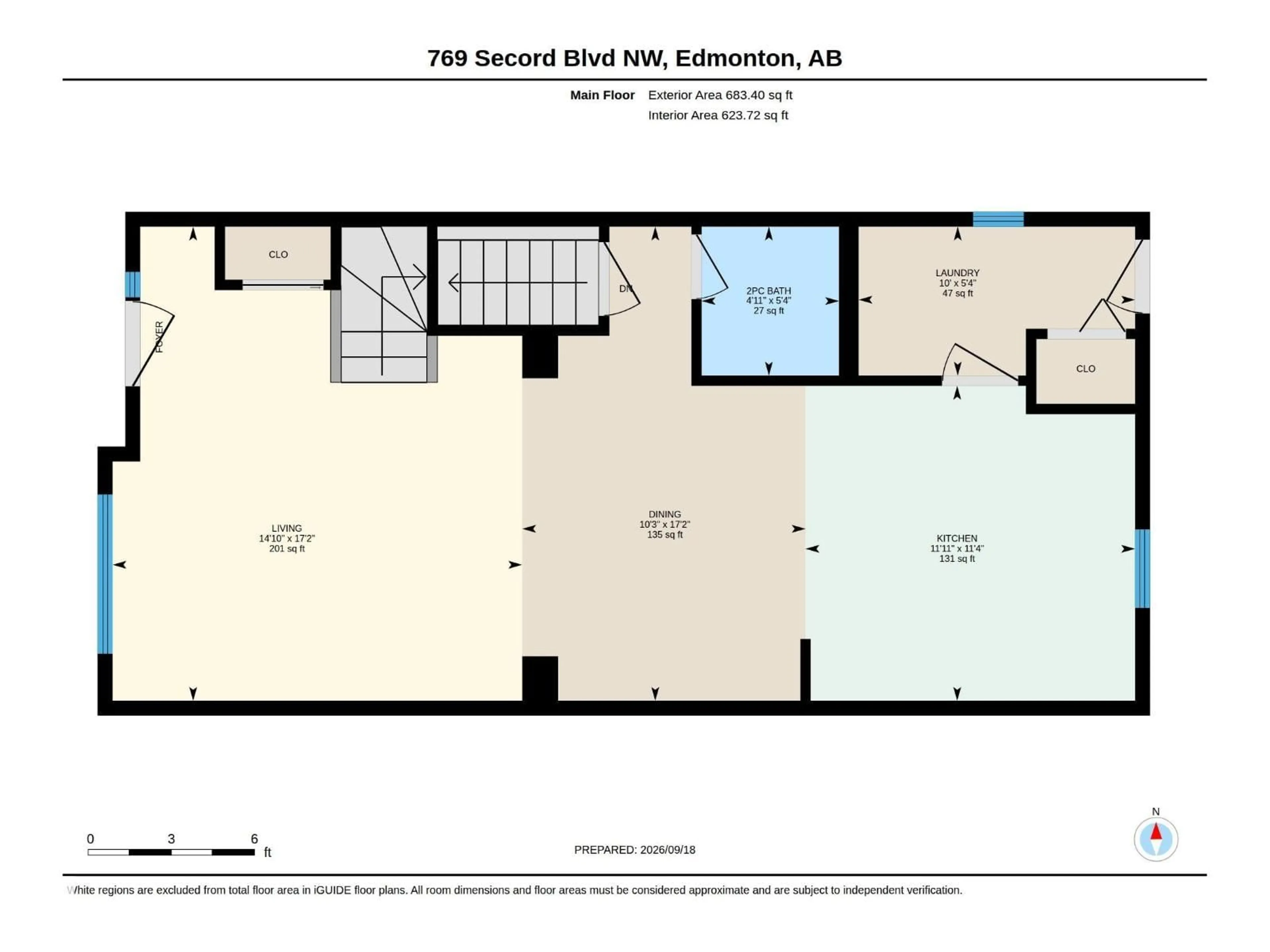 Floor plan for 769 SECORD BV, Edmonton Alberta T5T7J8