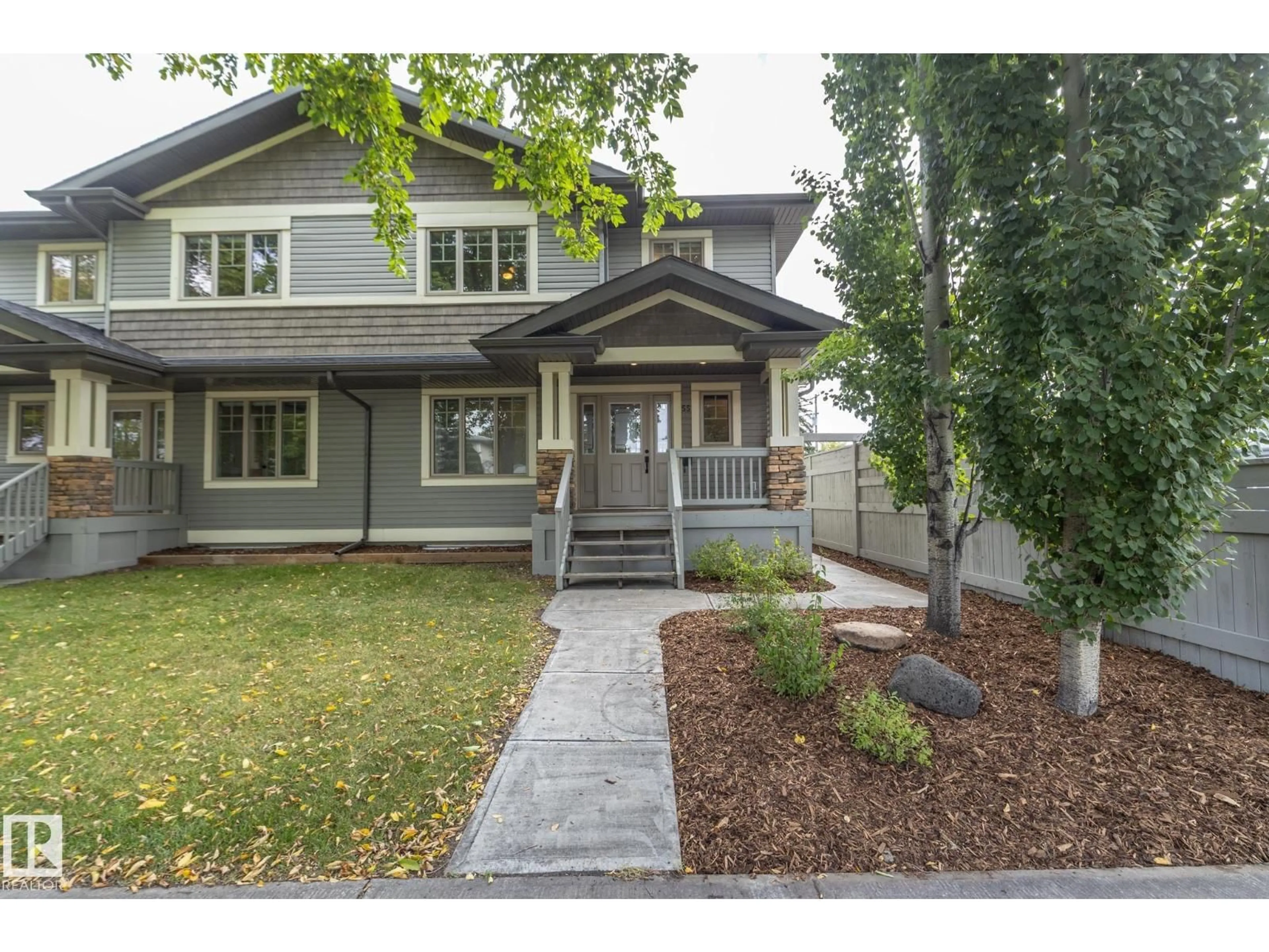 Home with vinyl exterior material, street for 53/55 MICHIGAN ST, Devon Alberta T9G1H7
