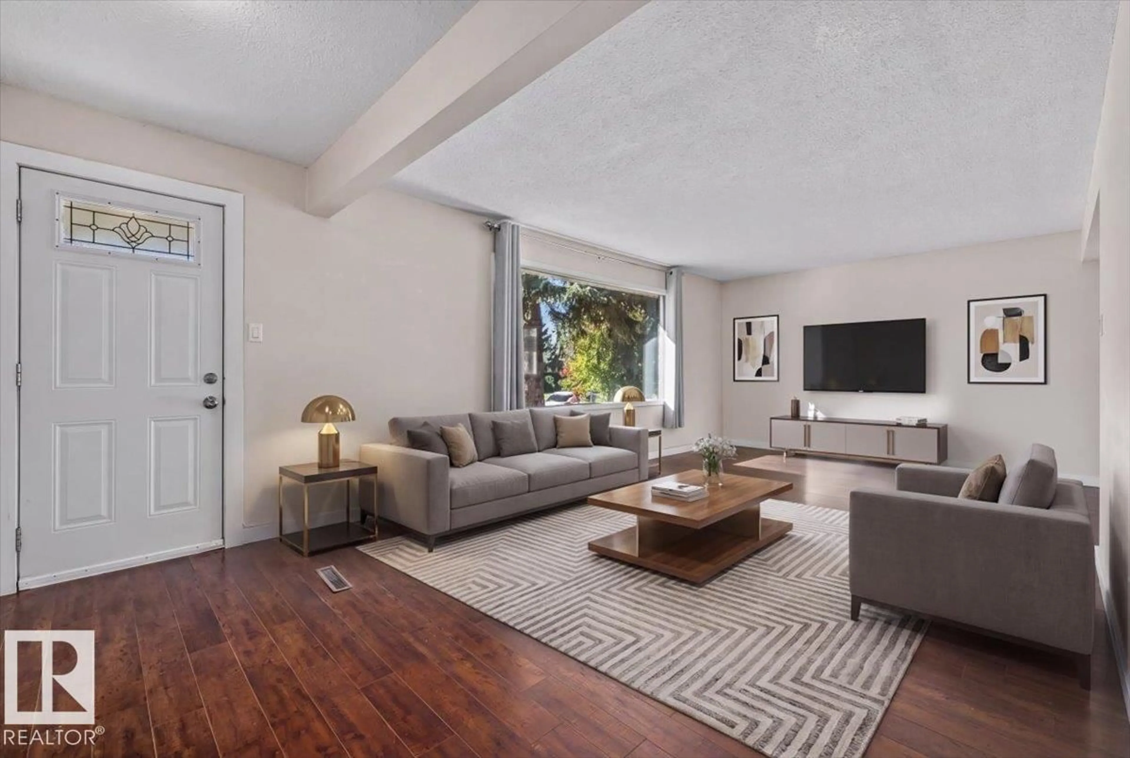 Living room with furniture, unknown for 11516 44 AV, Edmonton Alberta T6J0Z5