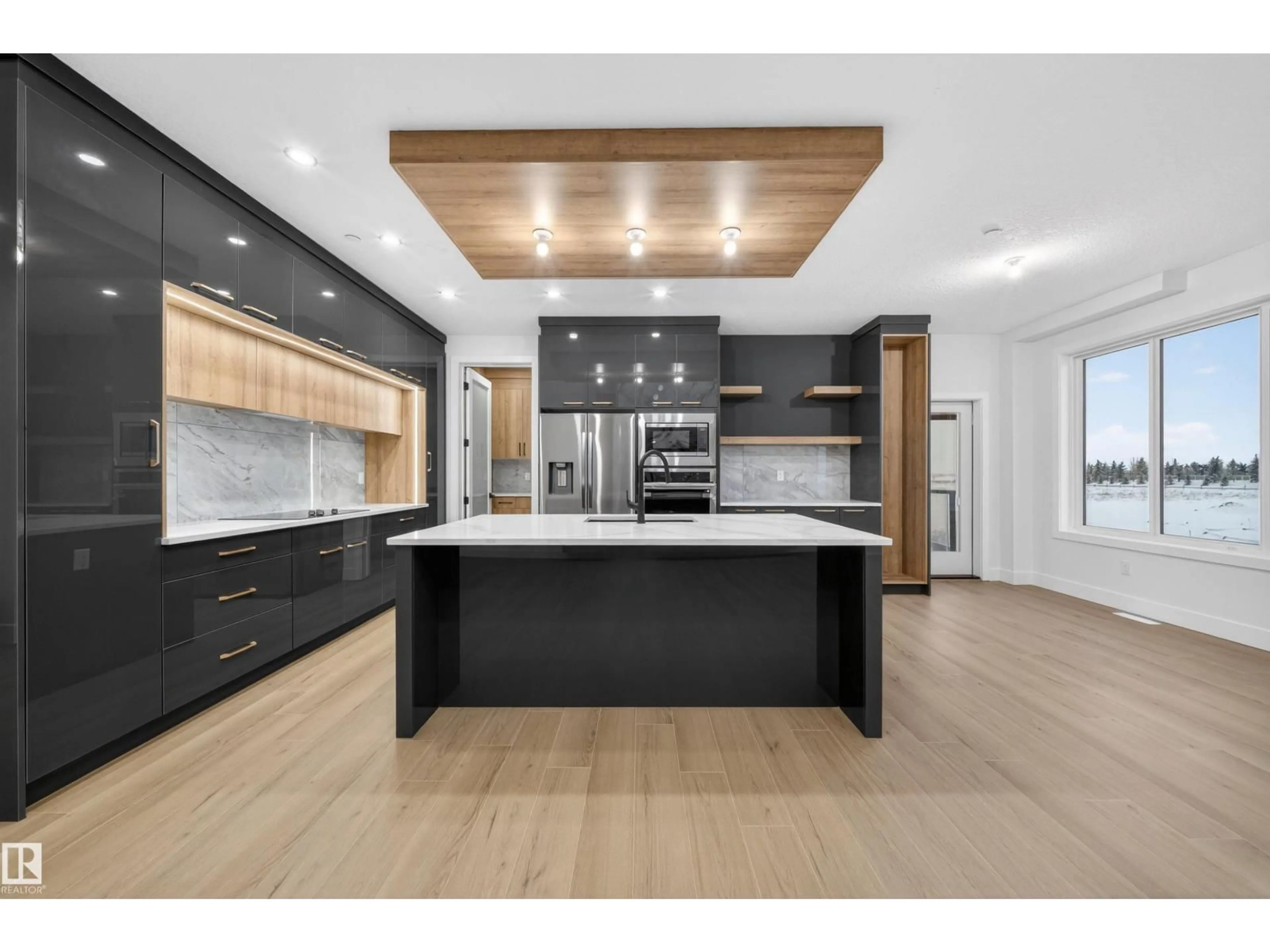 Contemporary kitchen, unknown for 5922 19 ST, Rural Leduc County Alberta T4X3C4