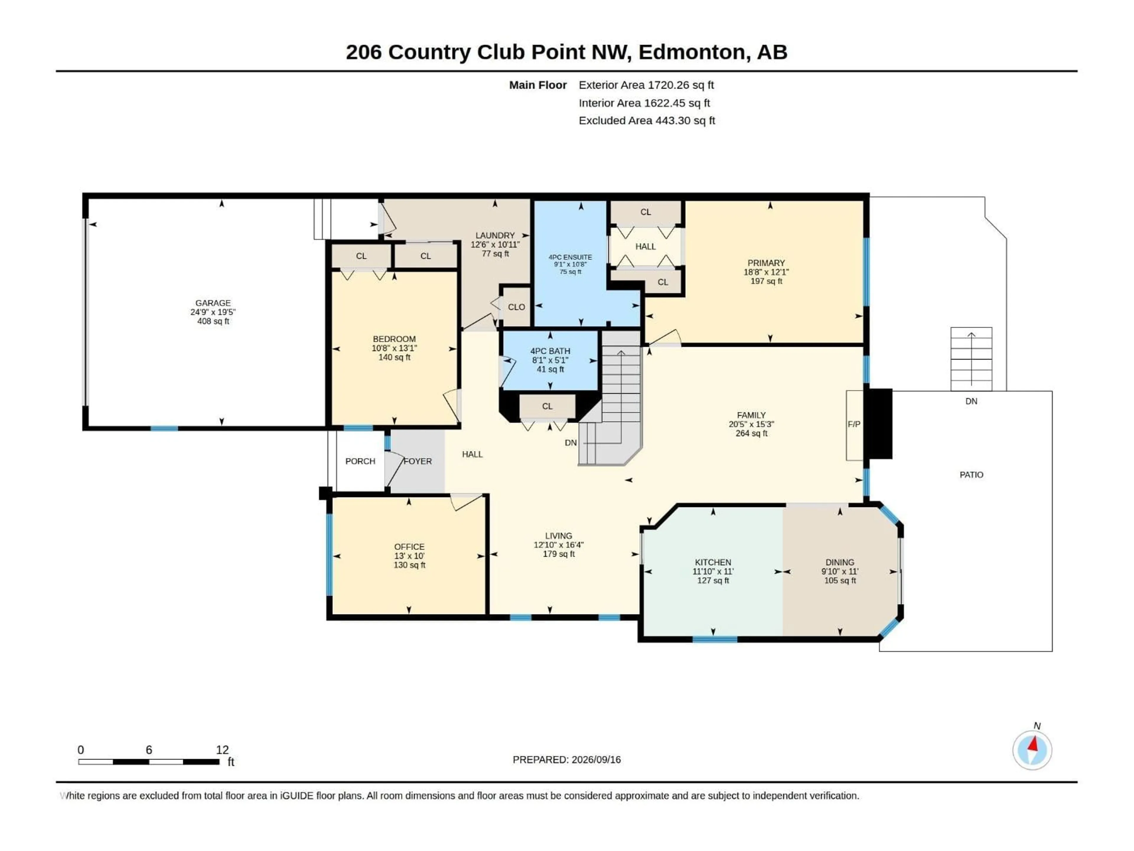 Floor plan for 206 COUNTRY CLUB PT, Edmonton Alberta T6M2J6