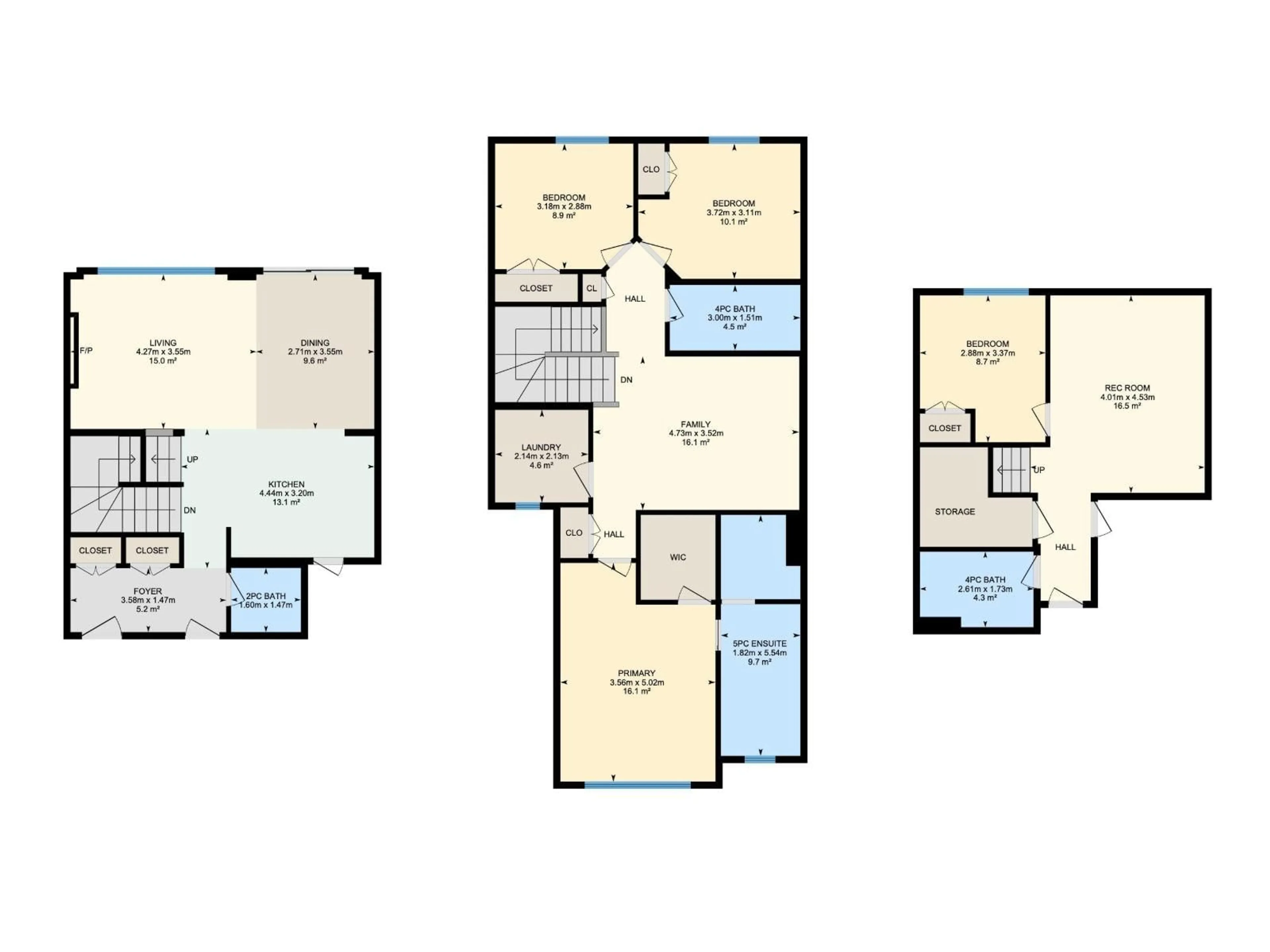 Floor plan for 2824 152 AV, Edmonton Alberta T5Y3Y8