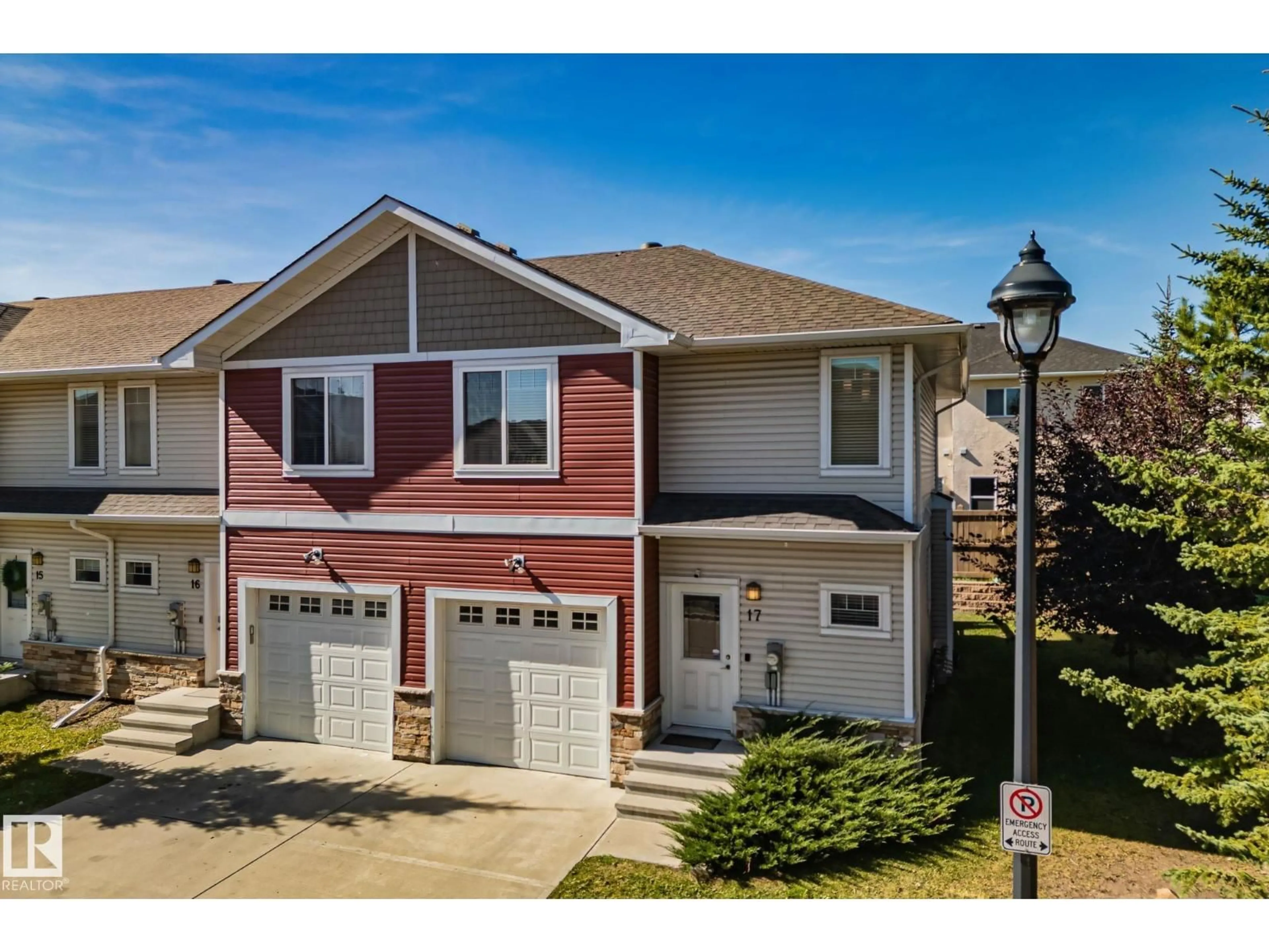Home with vinyl exterior material, street for 17 - 450 MCCONACHIE WY, Edmonton Alberta T5Y0S8