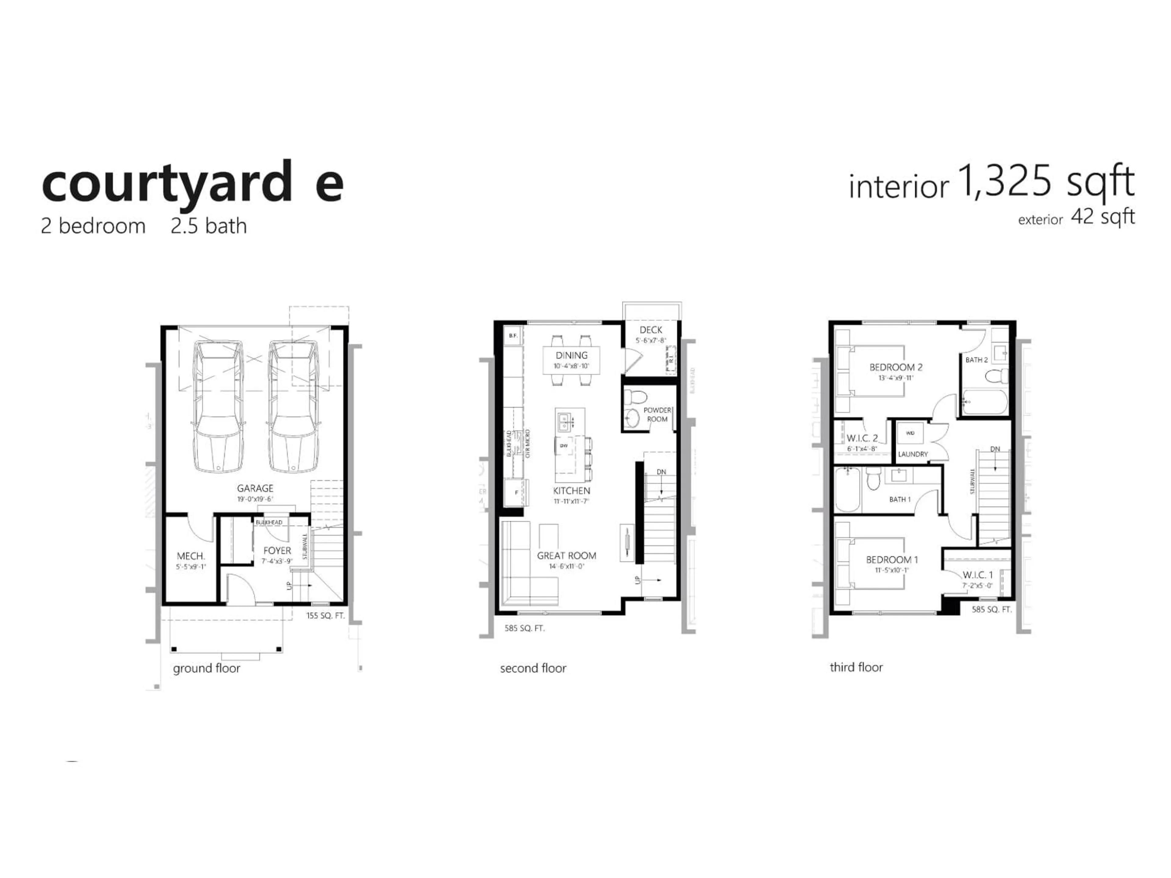 Floor plan for 5 - 63 RONDEAU DR, St. Albert Alberta T8N7X8