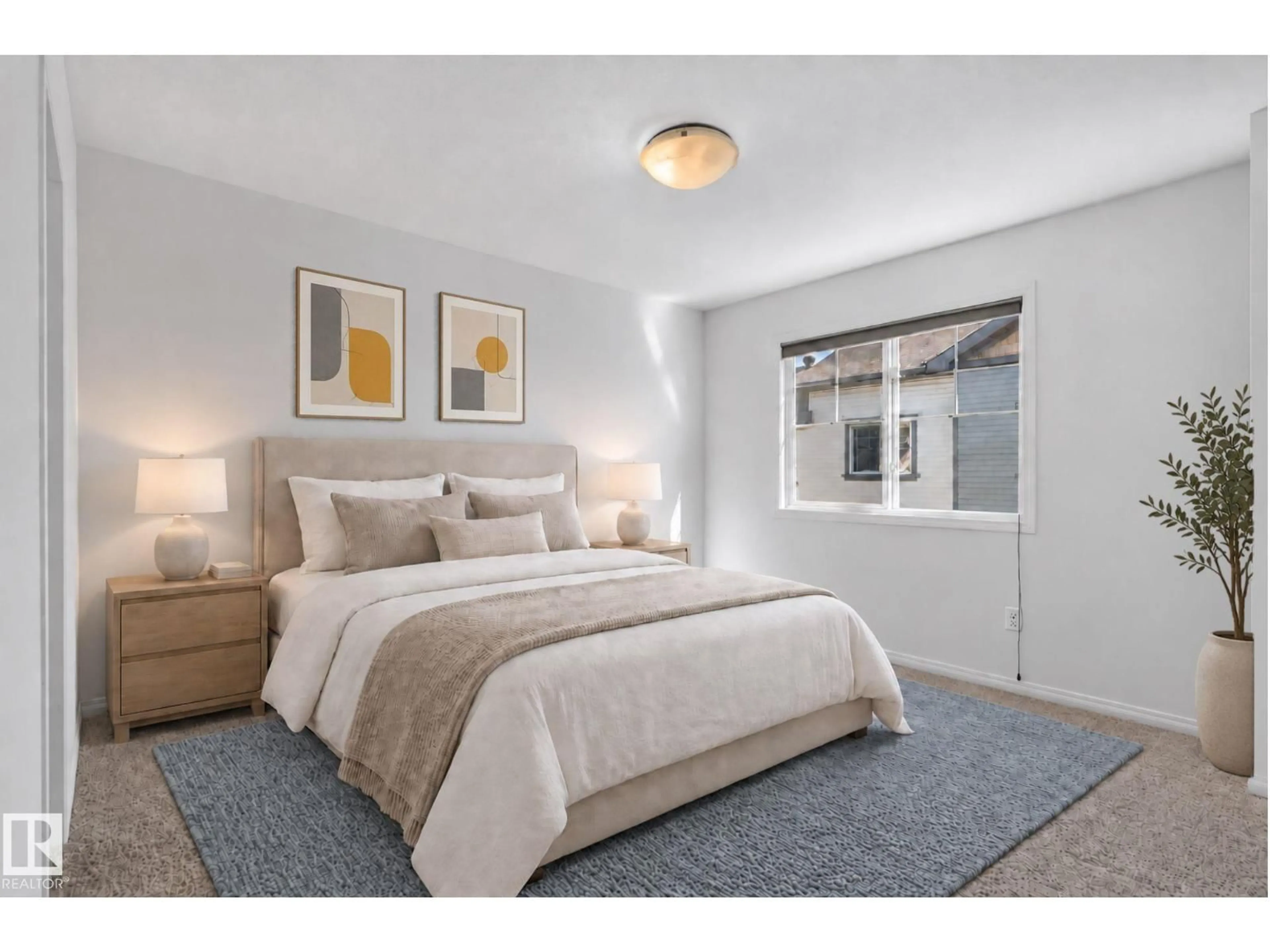 Bedroom with bed, unknown for #56 - 4850 TERWILLEGAR COMMON, Edmonton Alberta T6R0T6